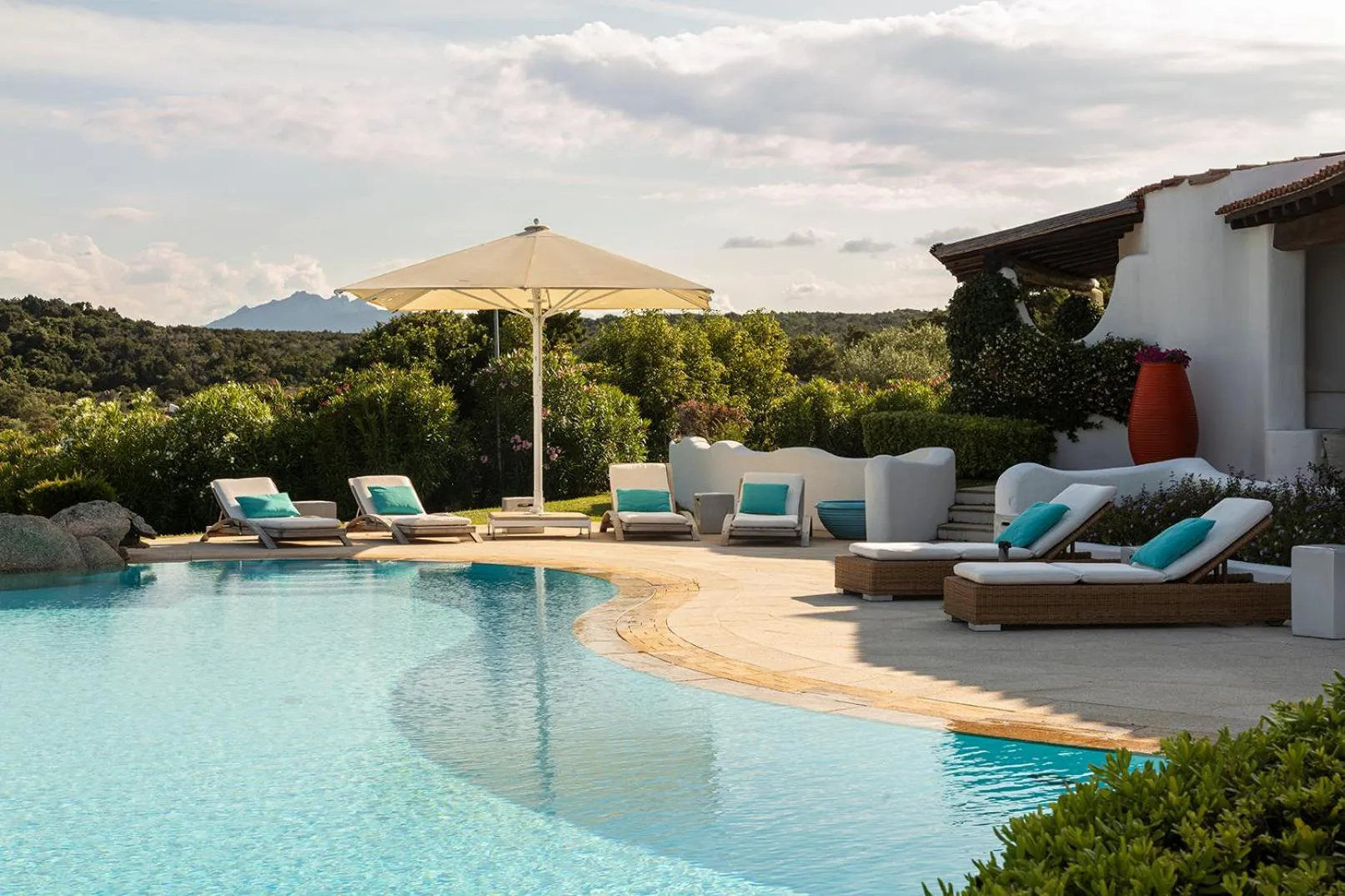 Swimming pool in Romazzino, A Belmond Hotel, Costa Smeralda