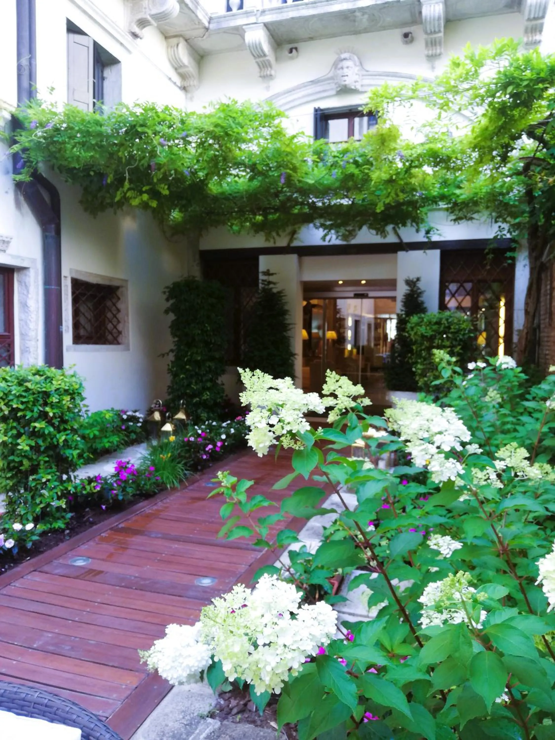 Garden view in Hotel Palazzo Giovanelli e Gran Canal