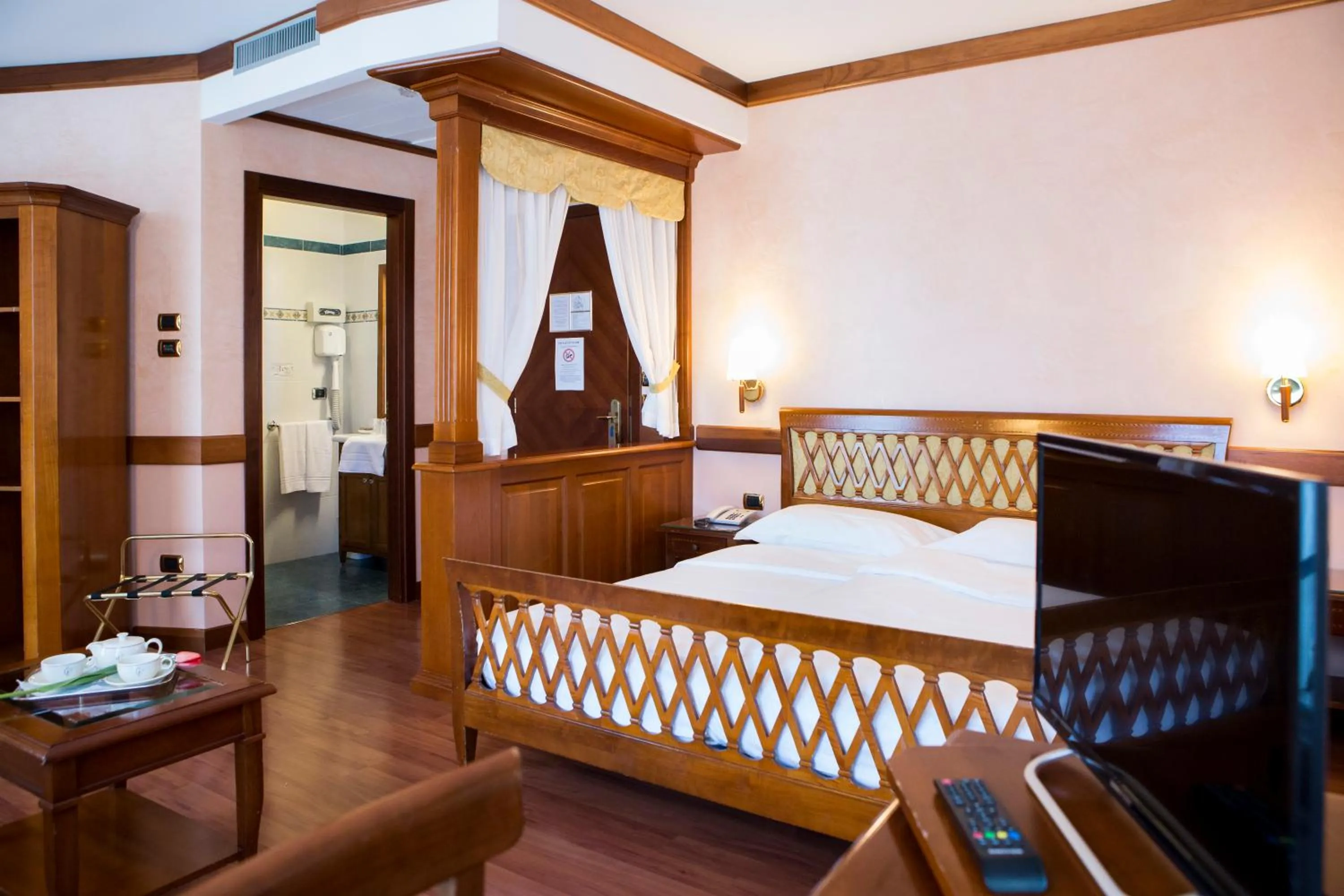 Bed in Hotel Villa Venezia