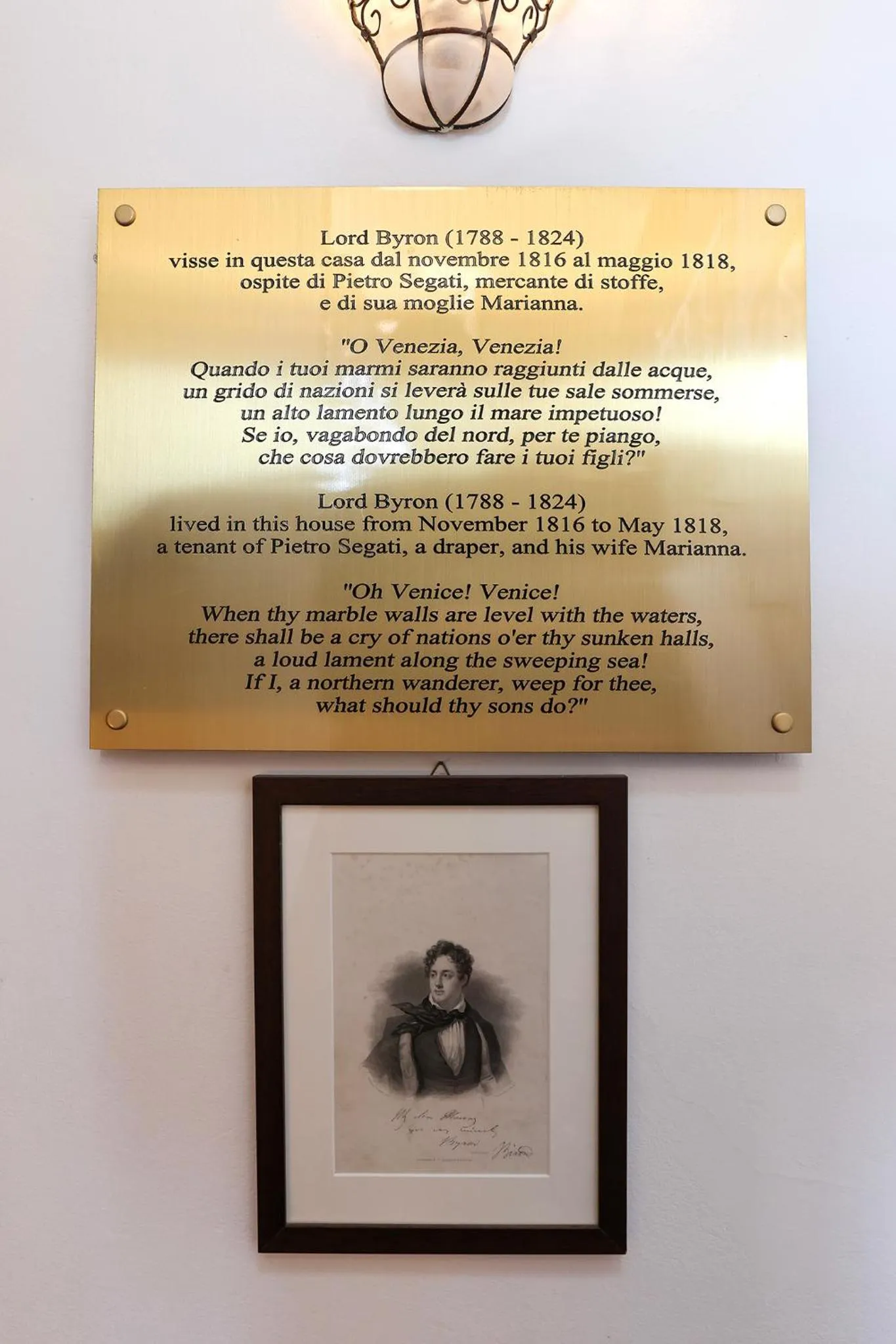 Decorative detail in Locanda Antica Venezia