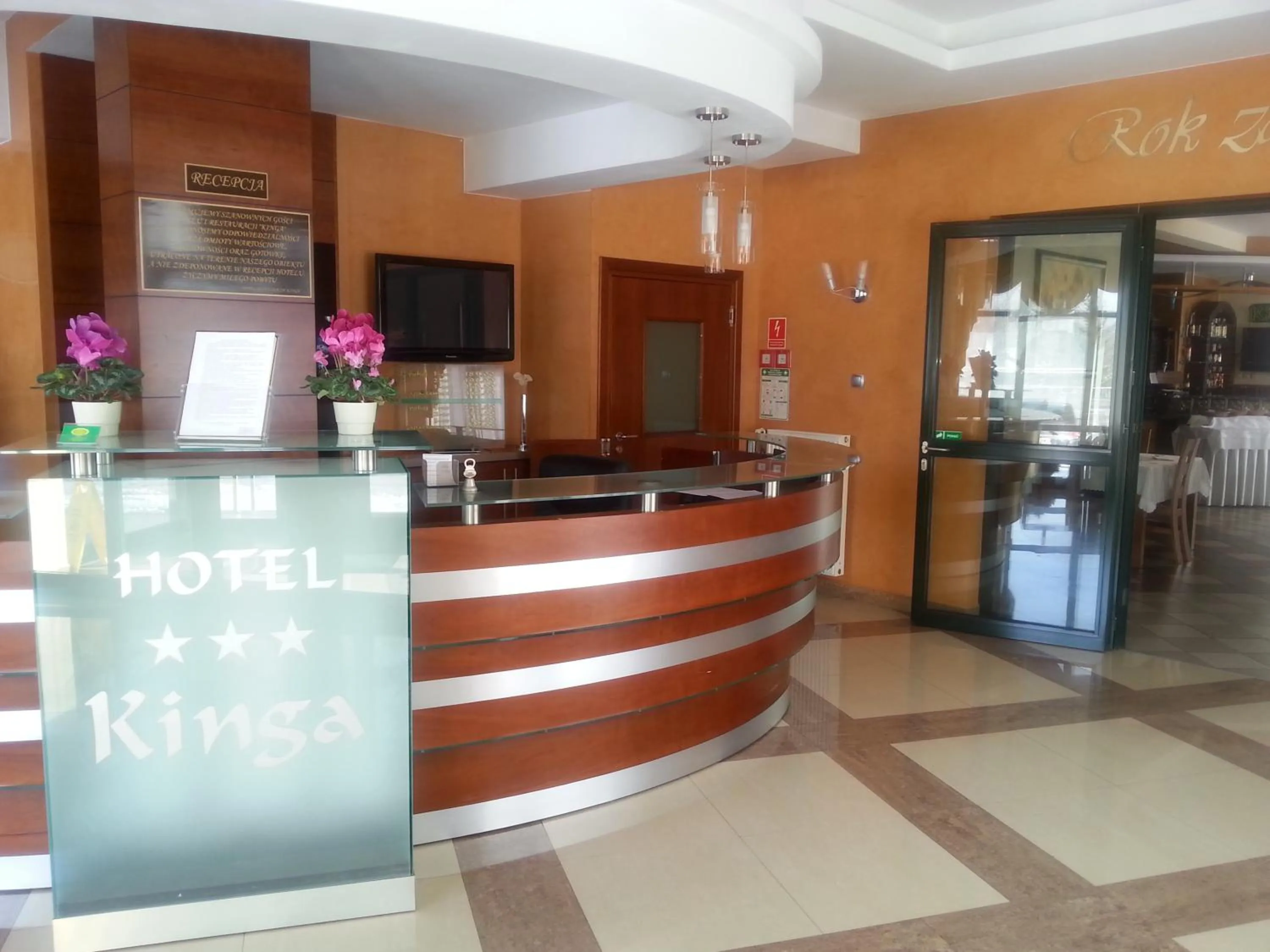 Lobby or reception in Hotel Restauracja Kinga