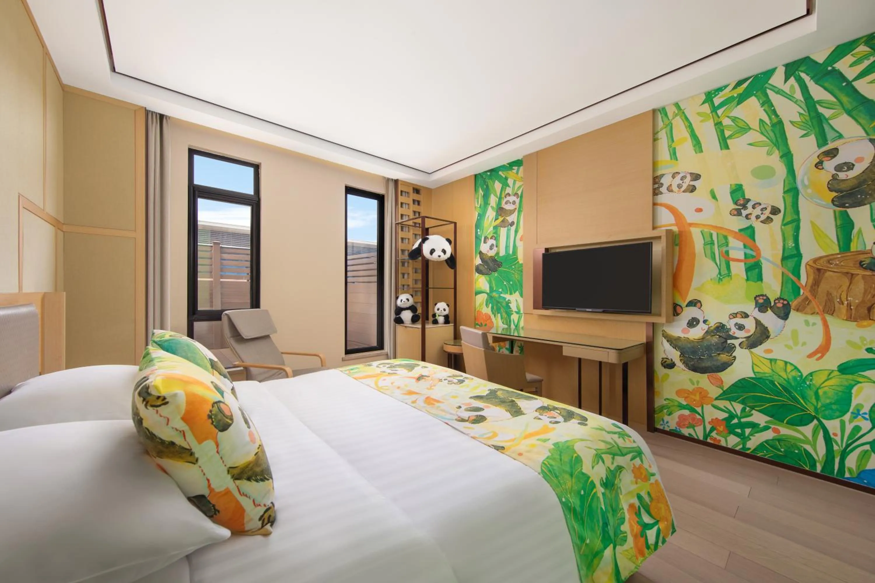 Bed in Courtyard by Marriott Shanghai International Tourism and Resorts Zone
