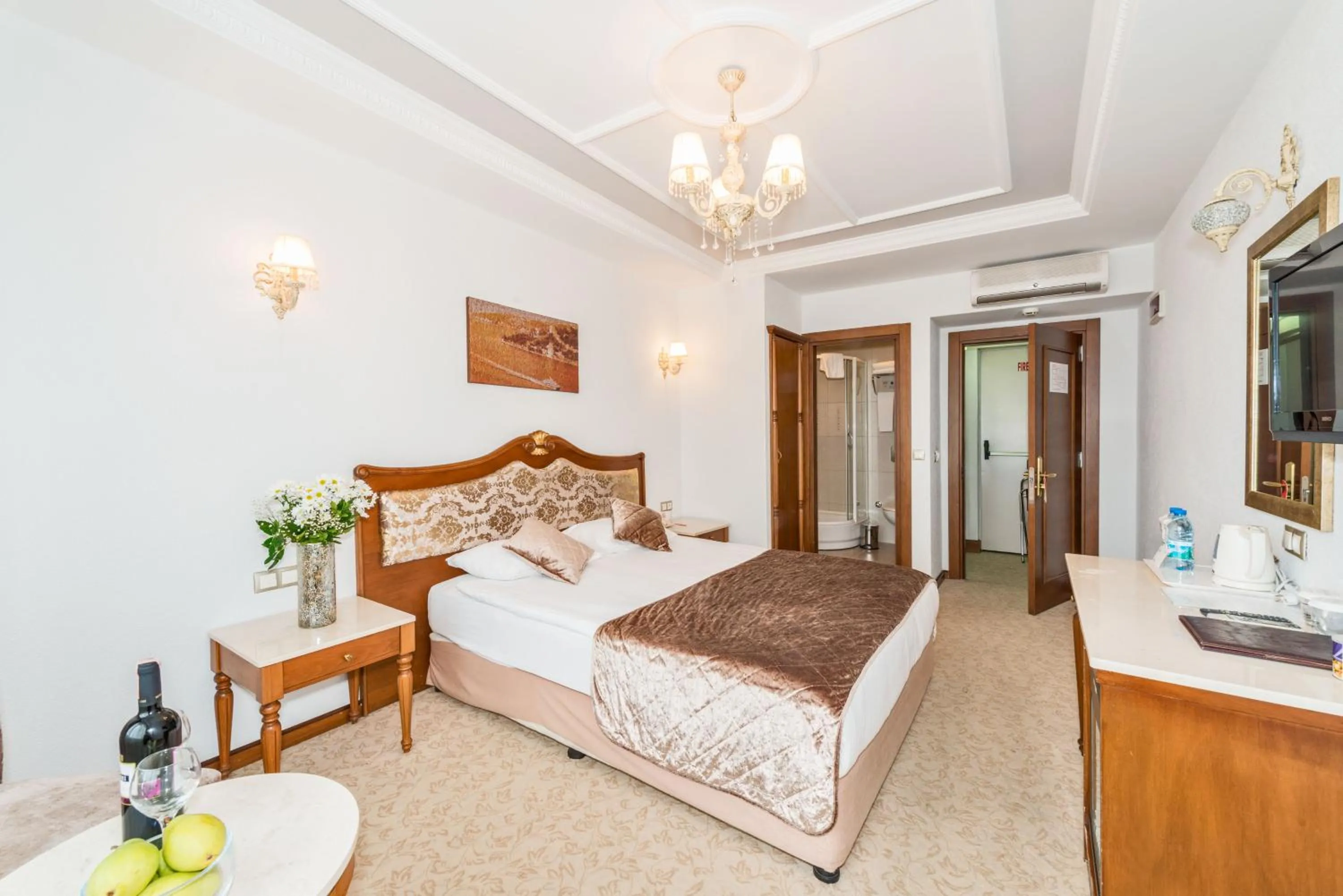 Decorative detail, Bed in Antis Hotel-Special Category