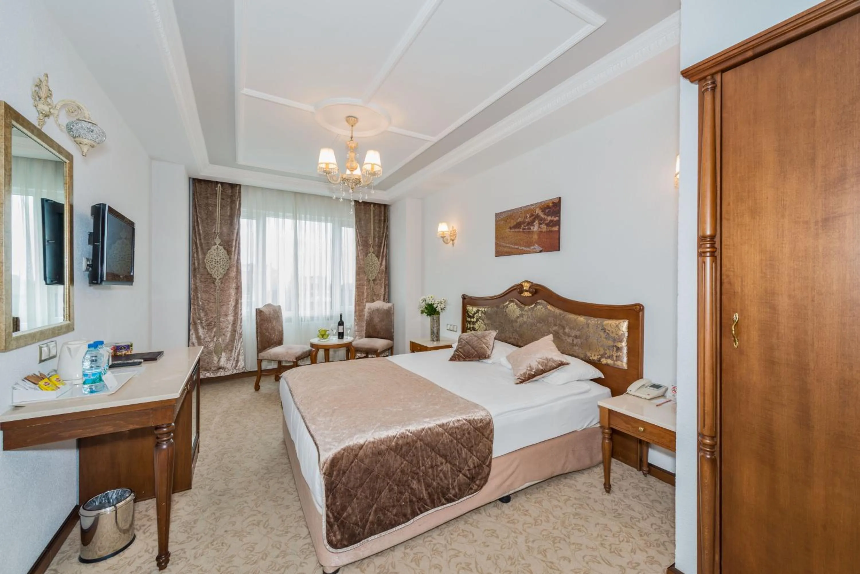 Decorative detail, Bed in Antis Hotel-Special Category