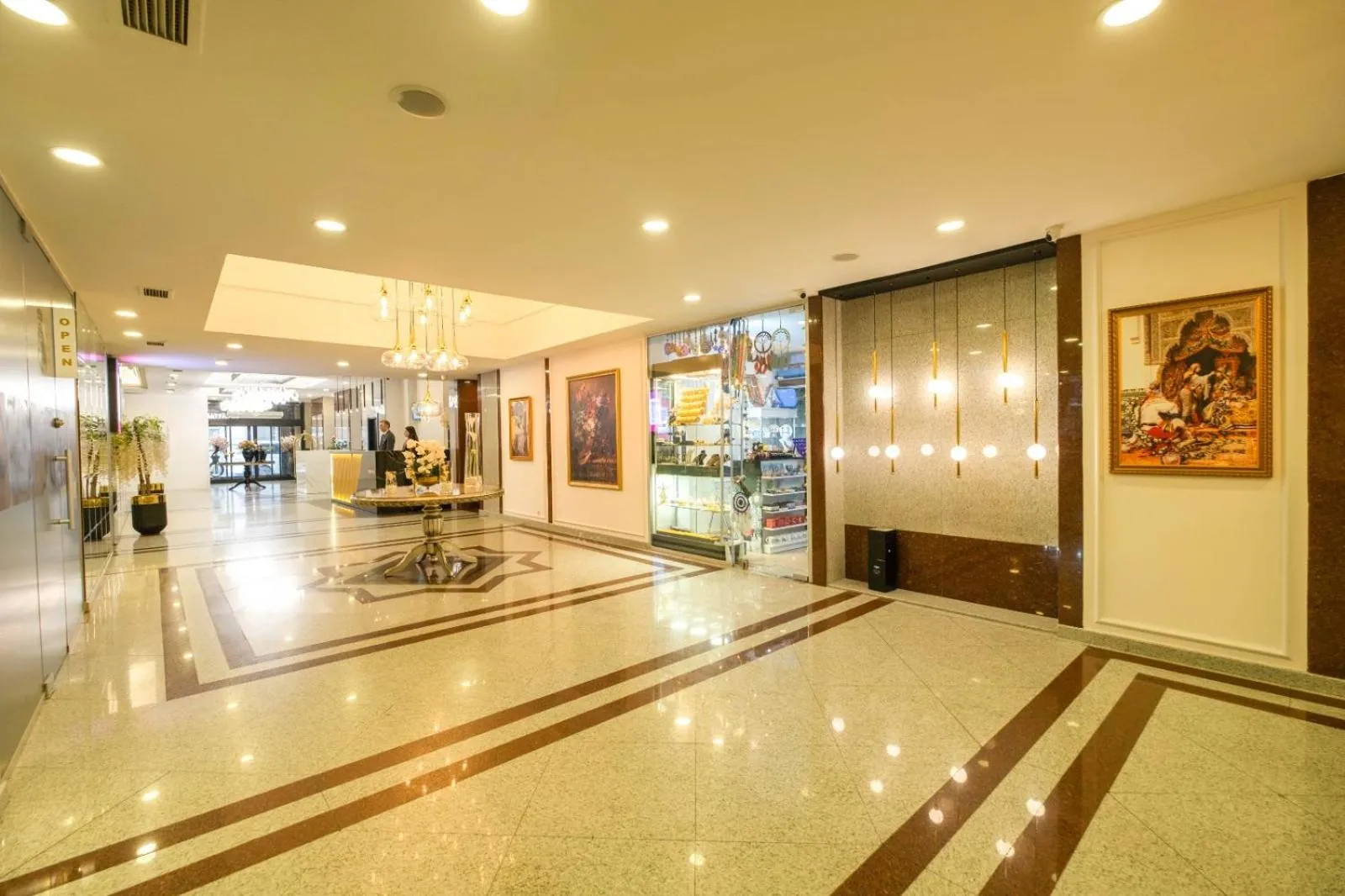 Lobby or reception in Marble Hotel