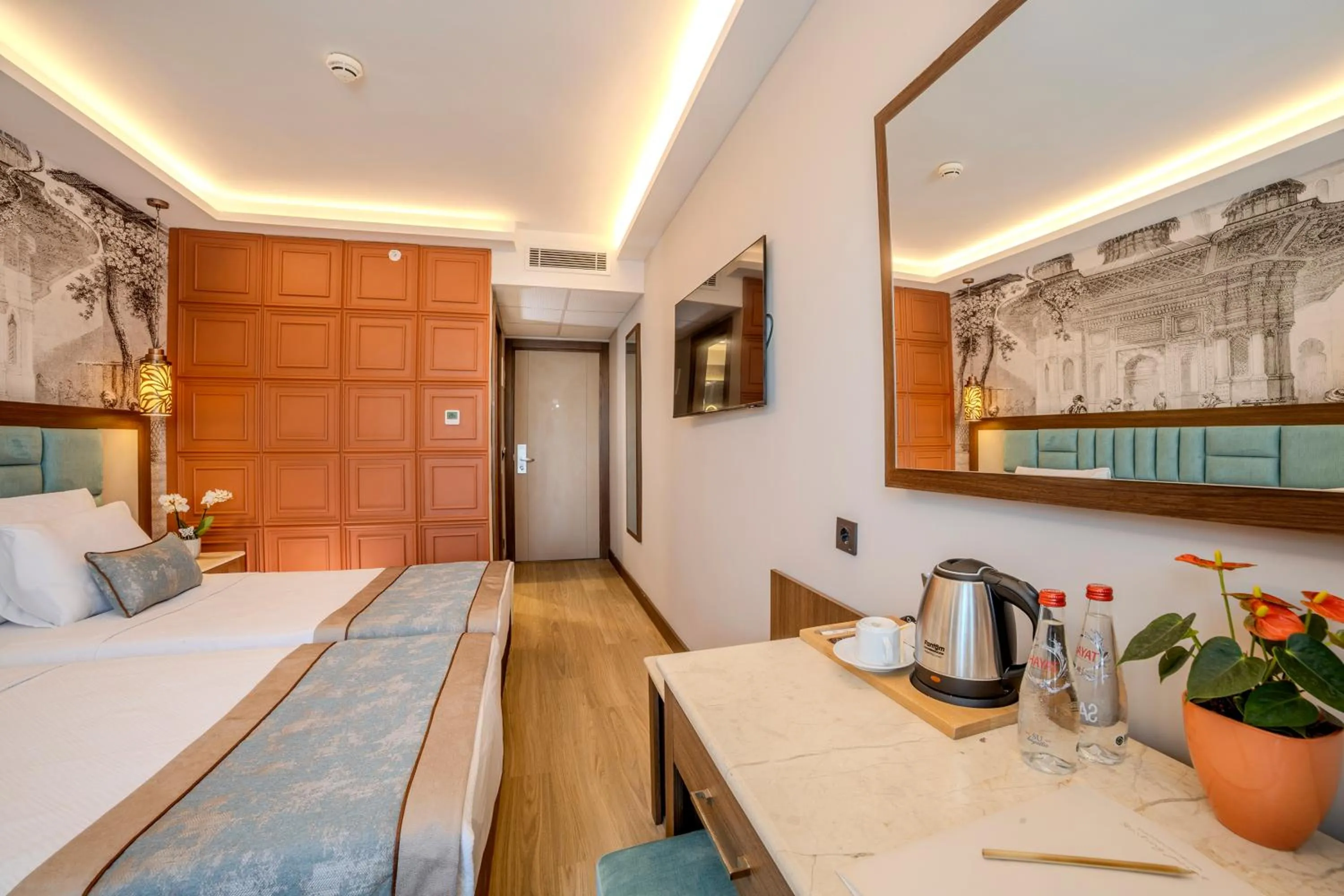 City view, Bed in Grand Hilarium Hotel