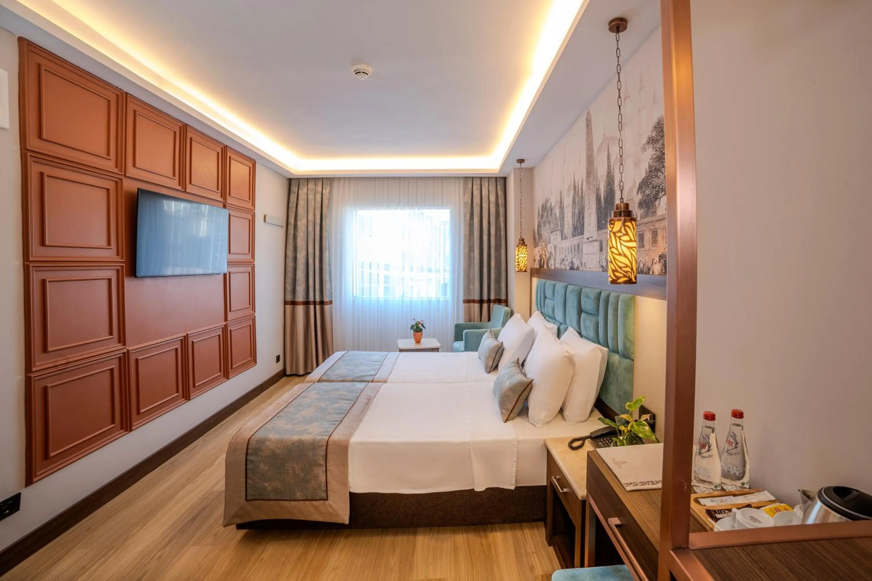 City view, Bed in Grand Hilarium Hotel