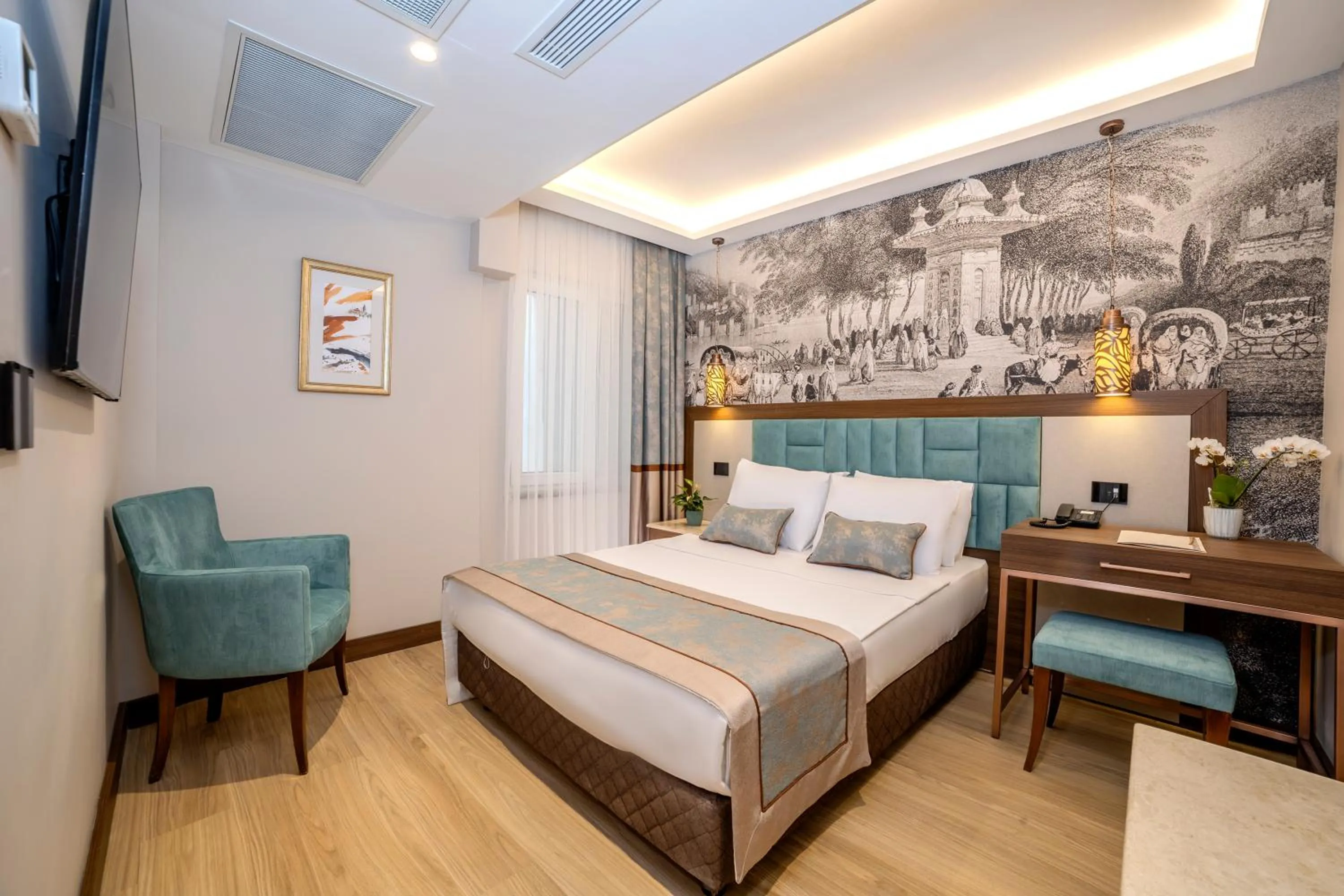 City view, Bed in Grand Hilarium Hotel