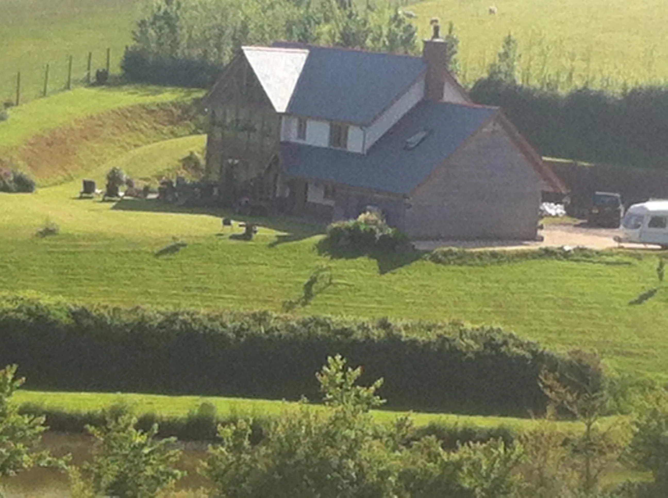 Garden view in East Dunster Deer Farm B&B
