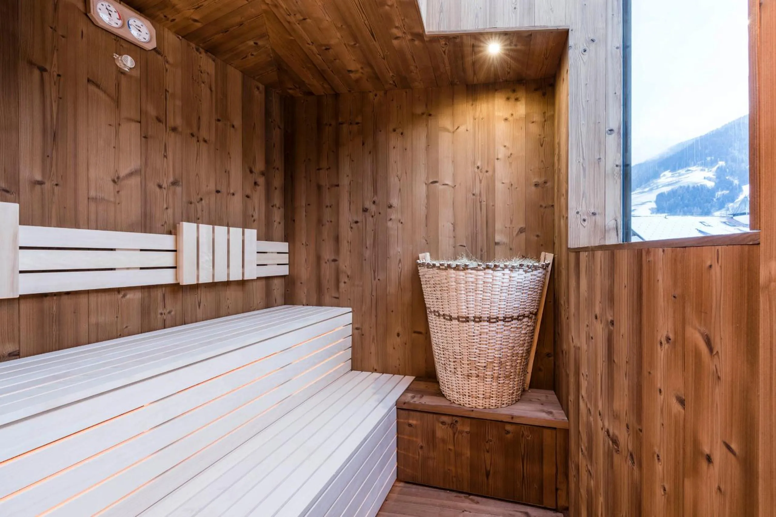 Sauna in Boutique & Gourmet Hotel Orso Grigio - Grauer Bär