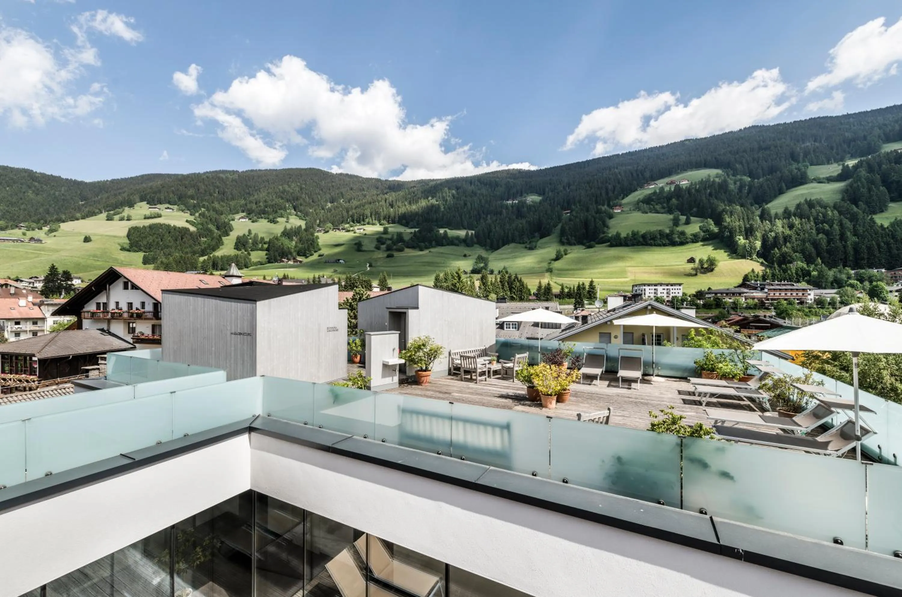 Sauna in Boutique & Gourmet Hotel Orso Grigio - Grauer Bär