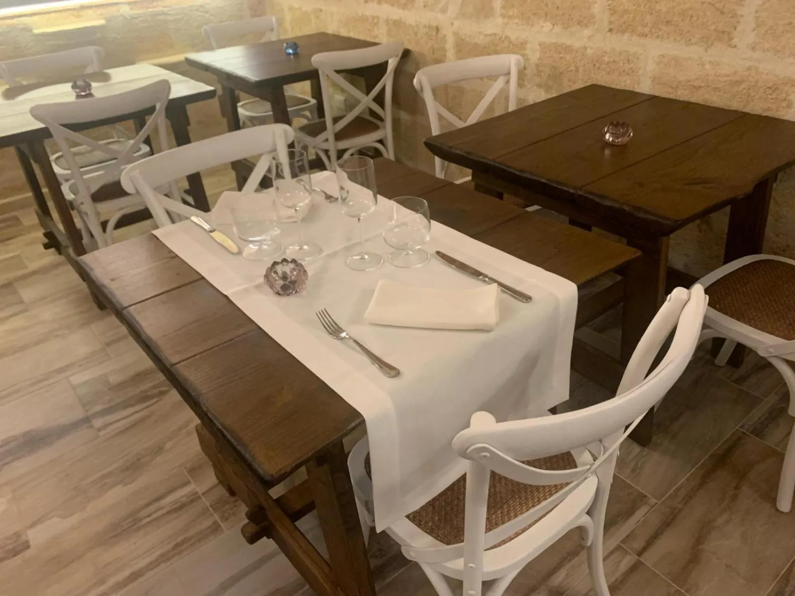 Dining area in Palazzo Mellacqua