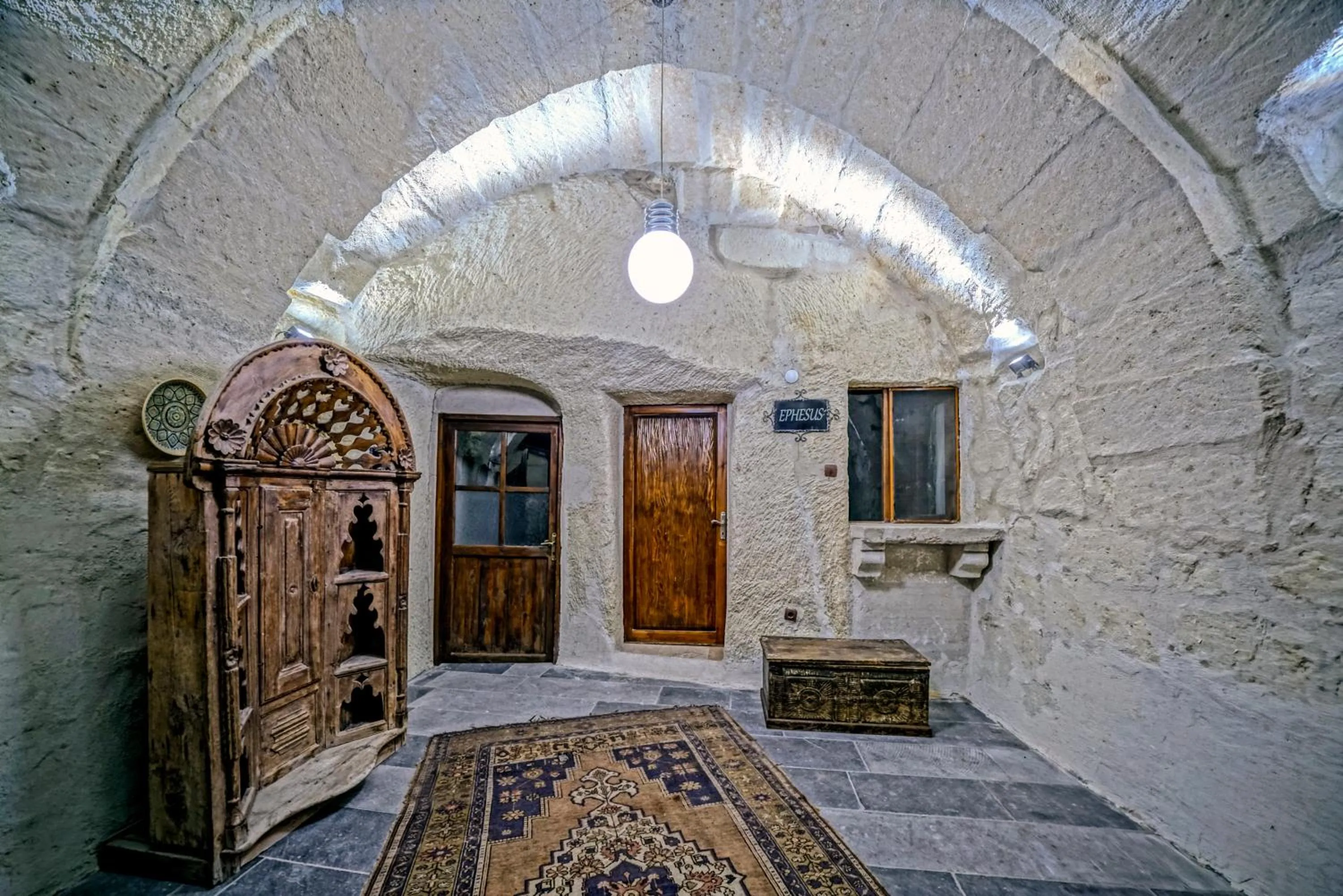 Inner courtyard view in Elysee Cave House