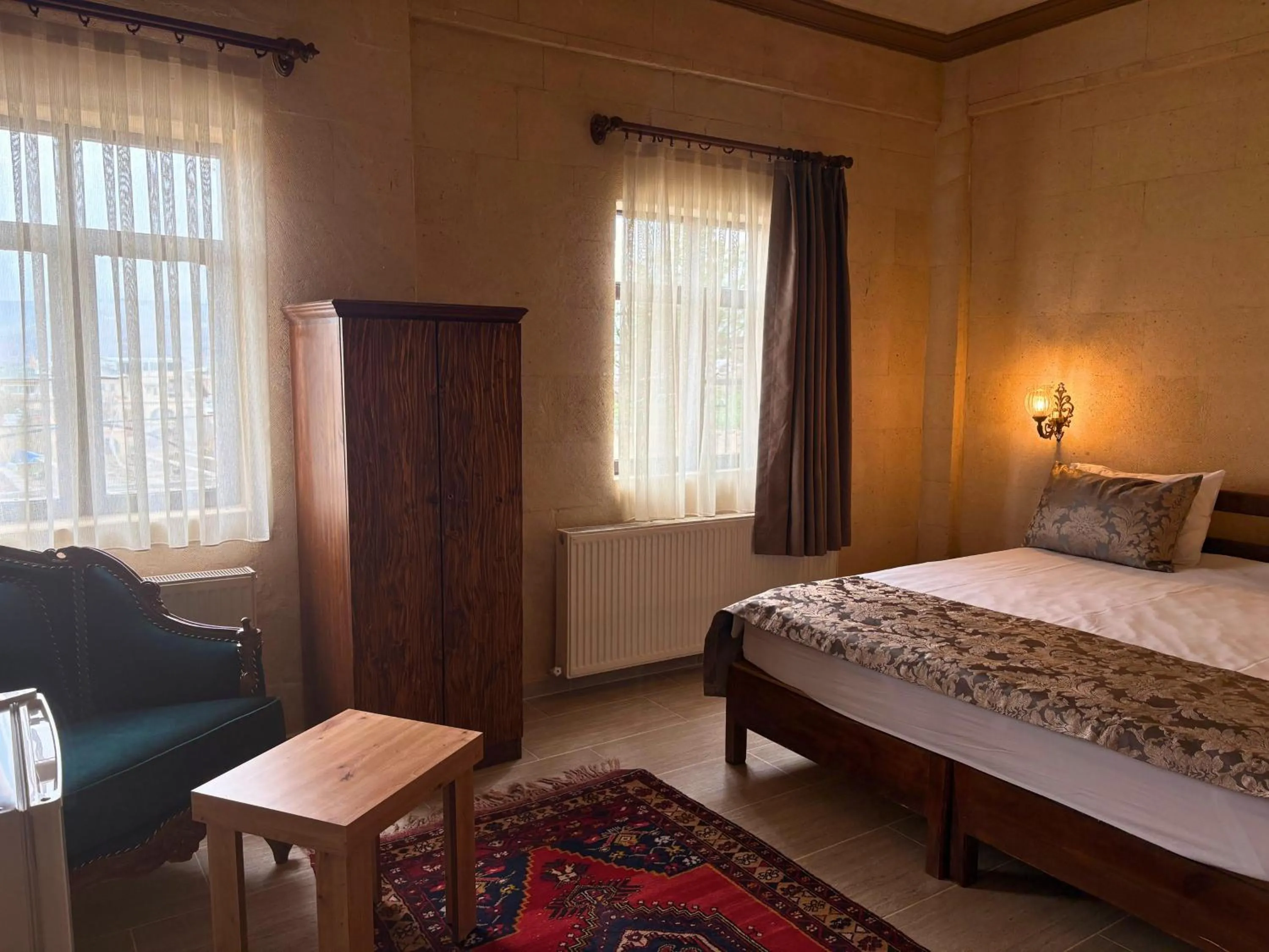 Bed in Elysee Cave House