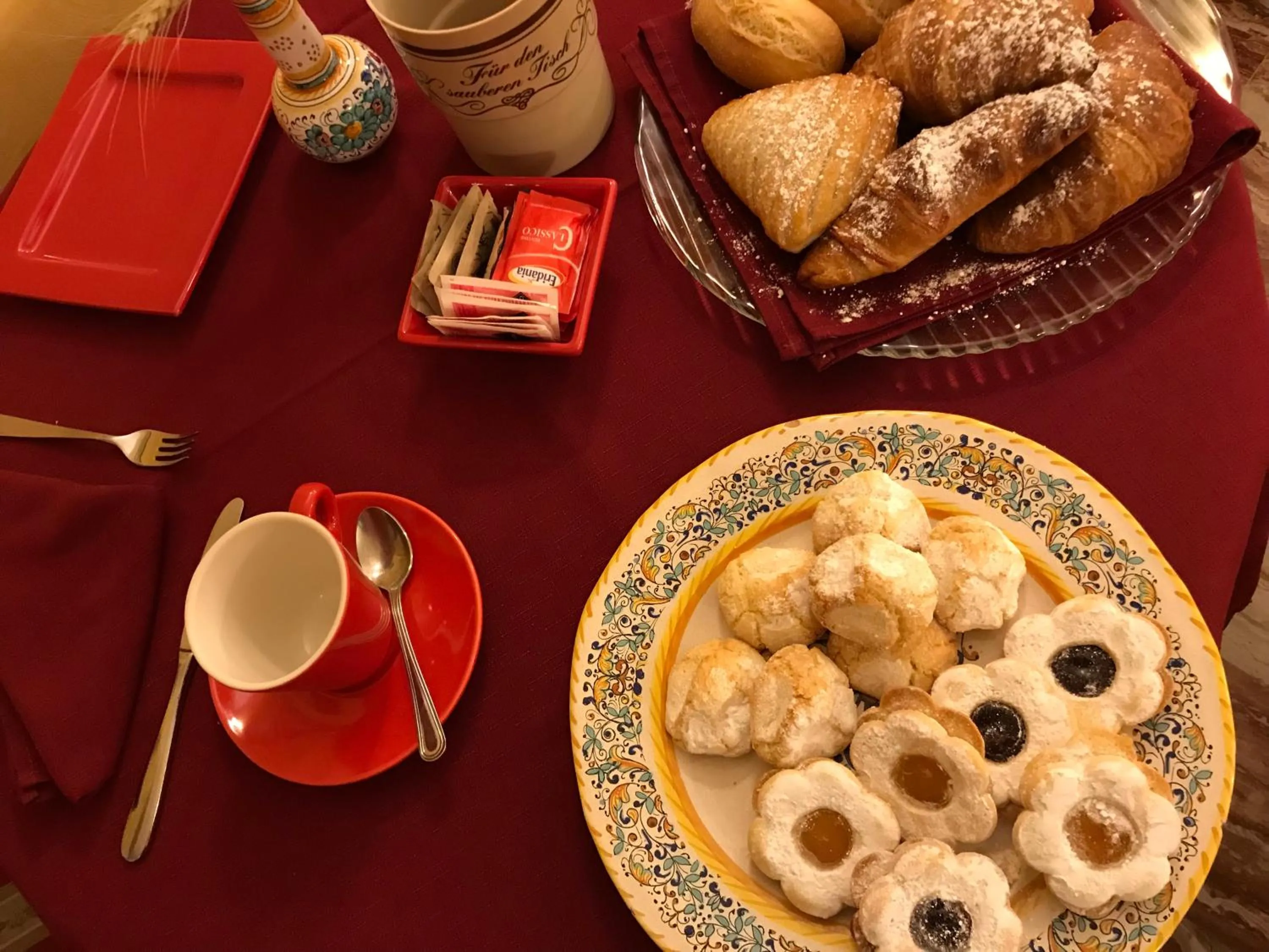 Continental breakfast in Hotel Berti