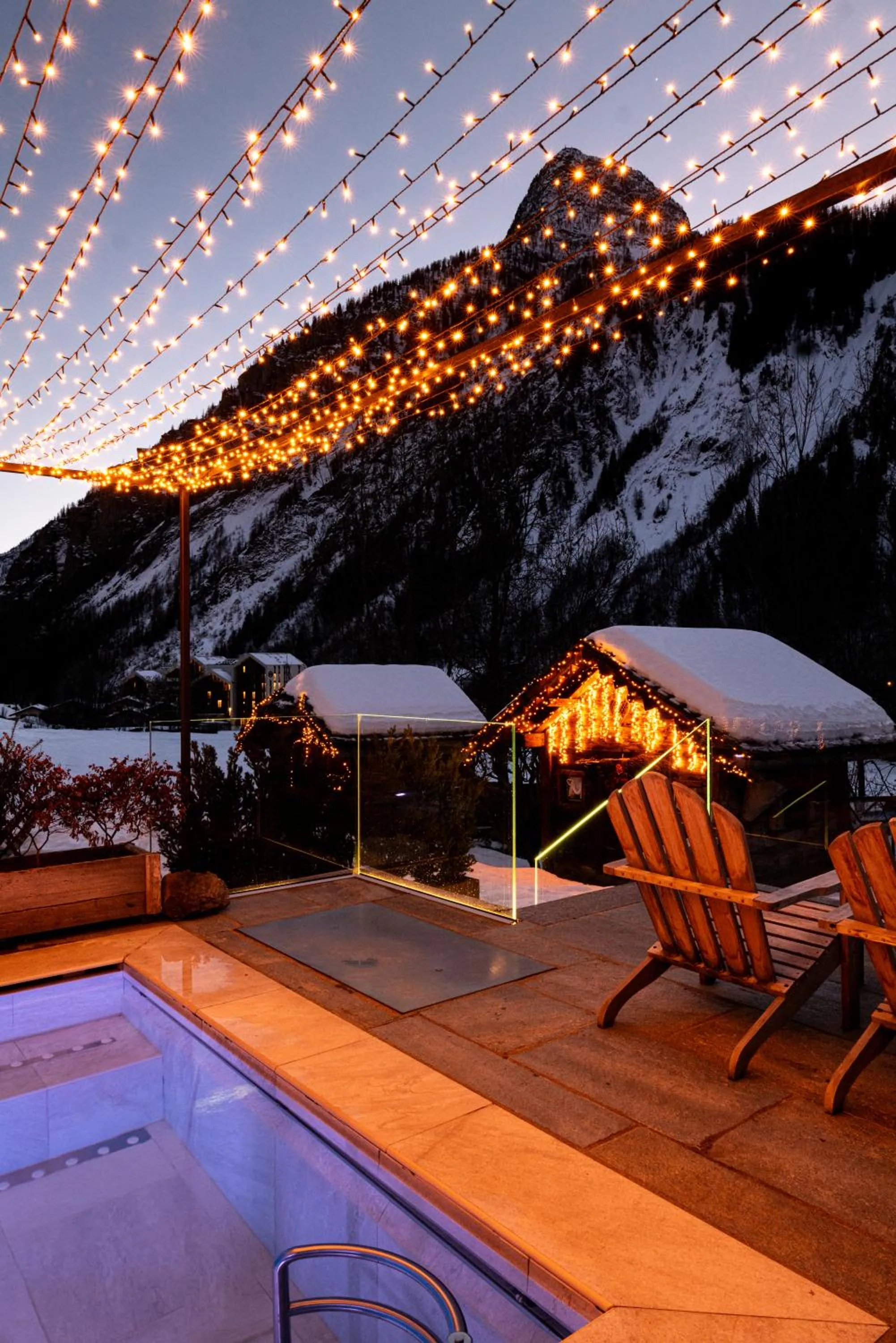 Pool view in Auberge de La Maison