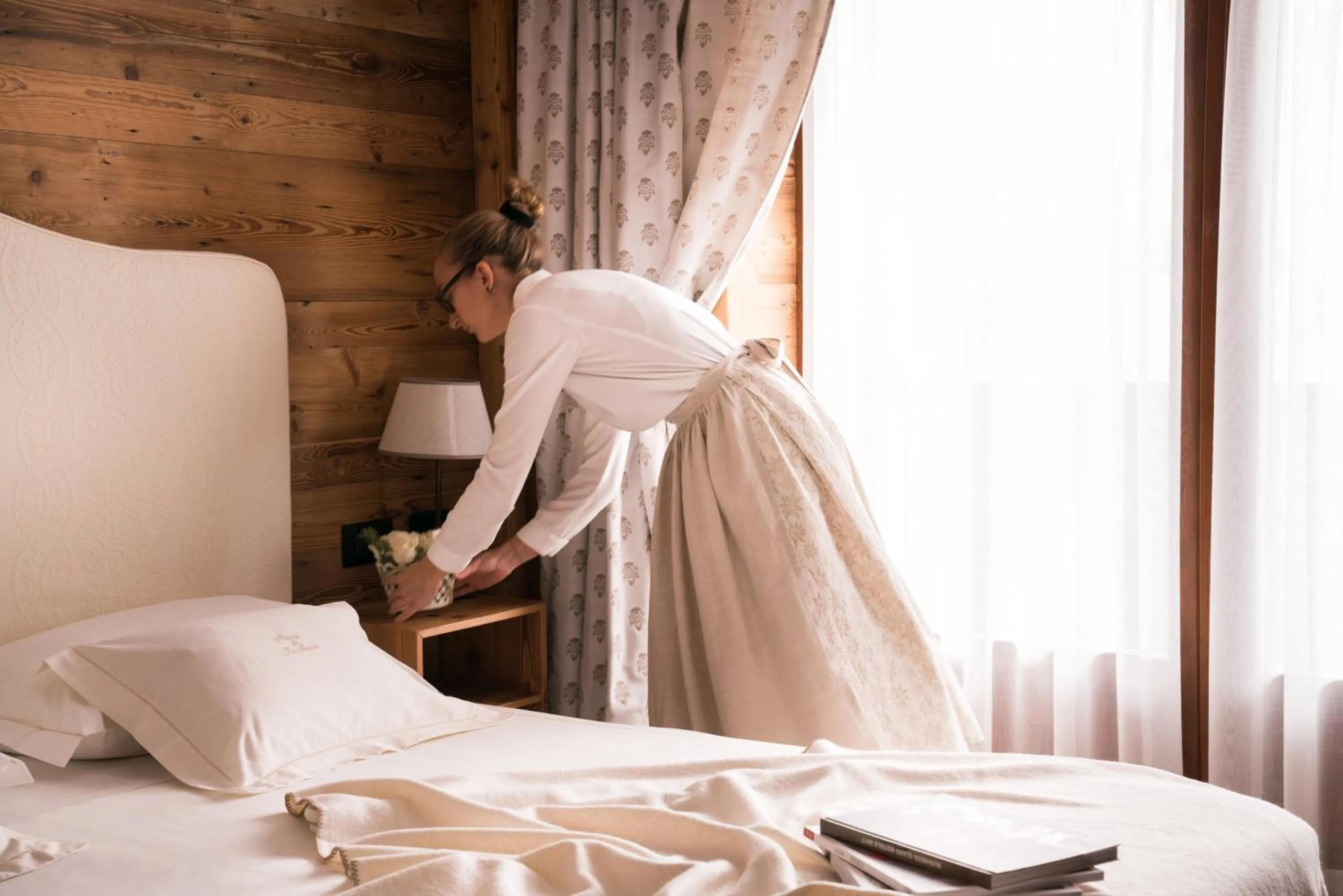 Bed in Auberge de La Maison