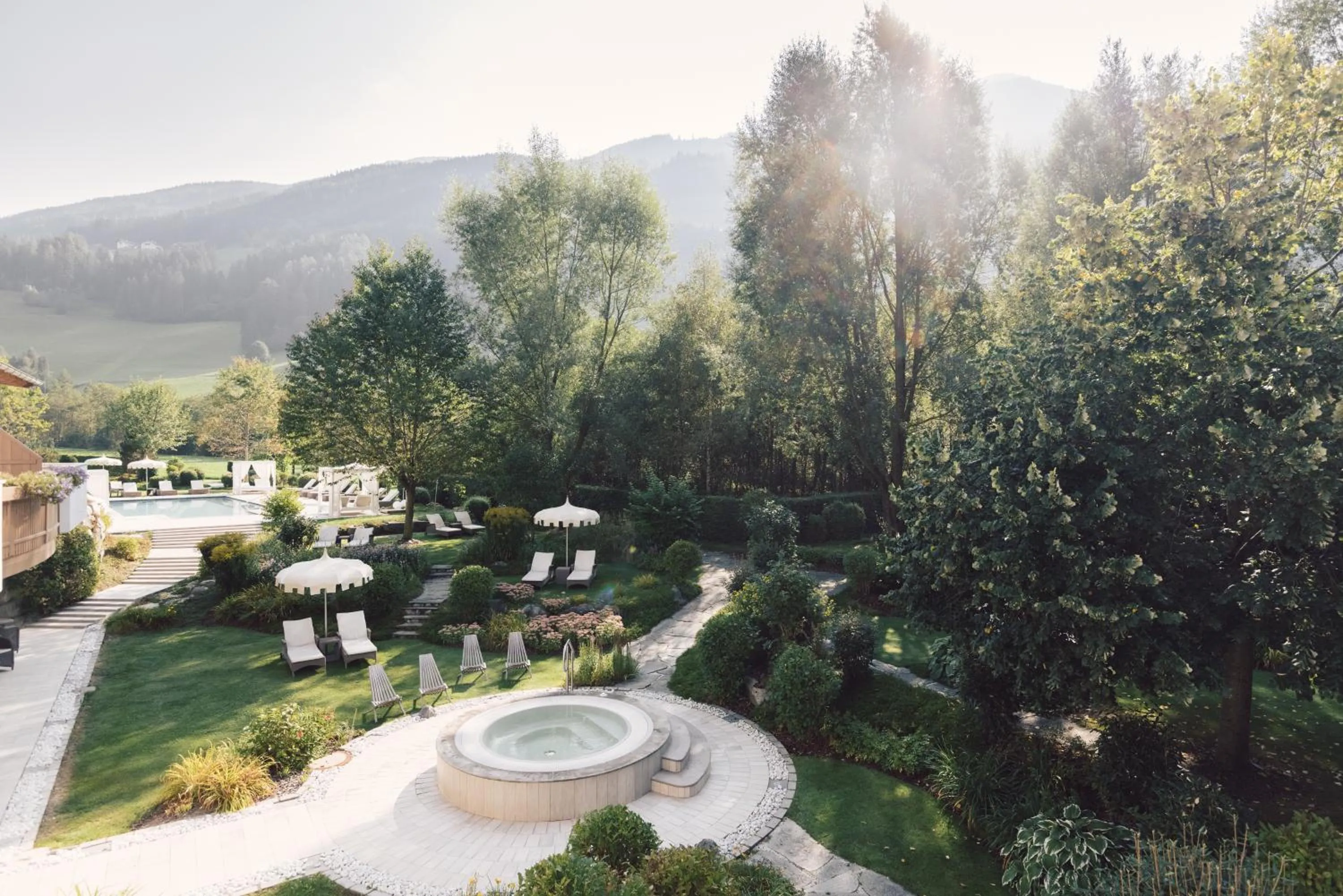 Garden in Alpenpalace Luxury Hideaway & Spa Retreat