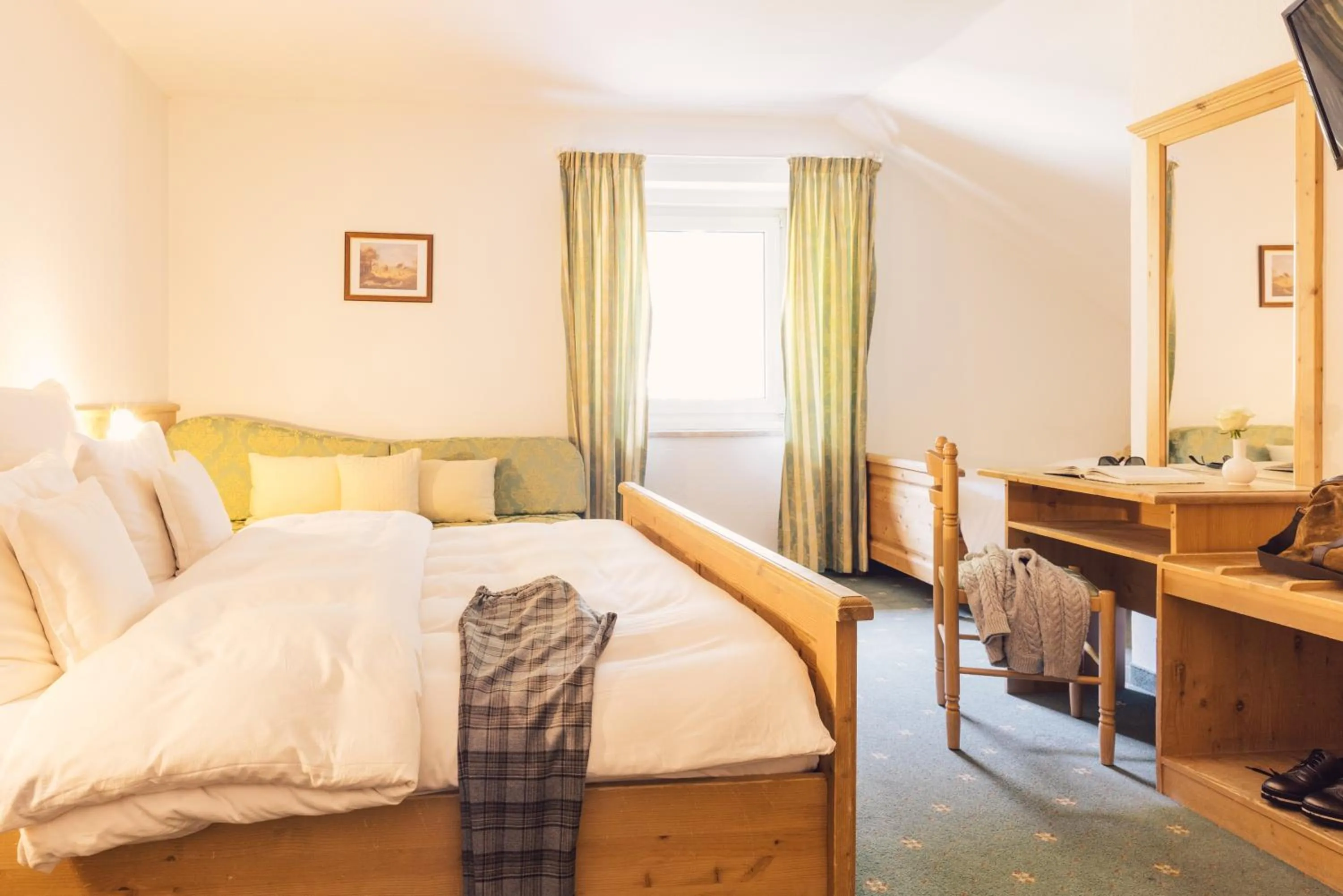 Bed in Parkhotel Schachen