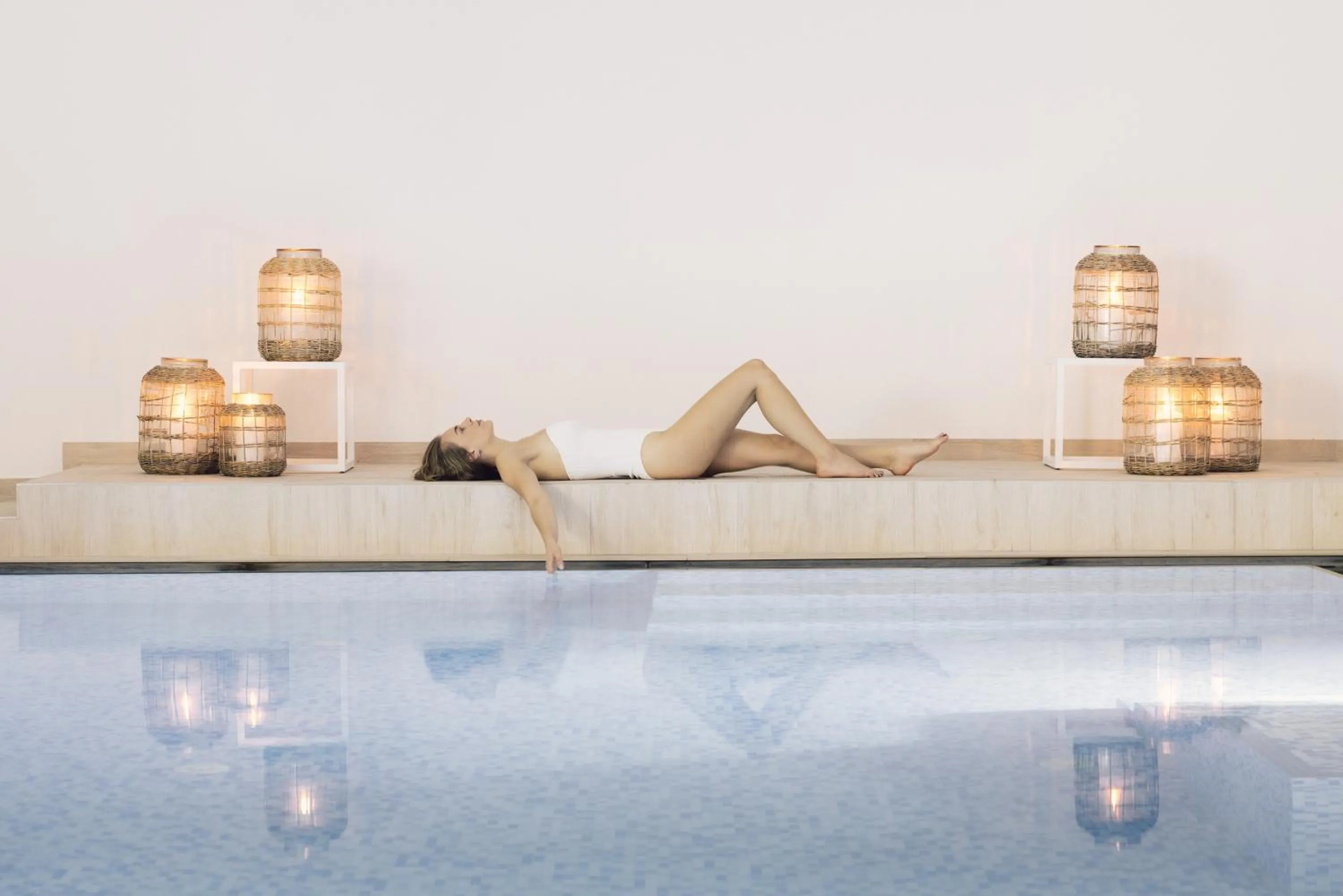 Swimming pool in Parkhotel Schachen