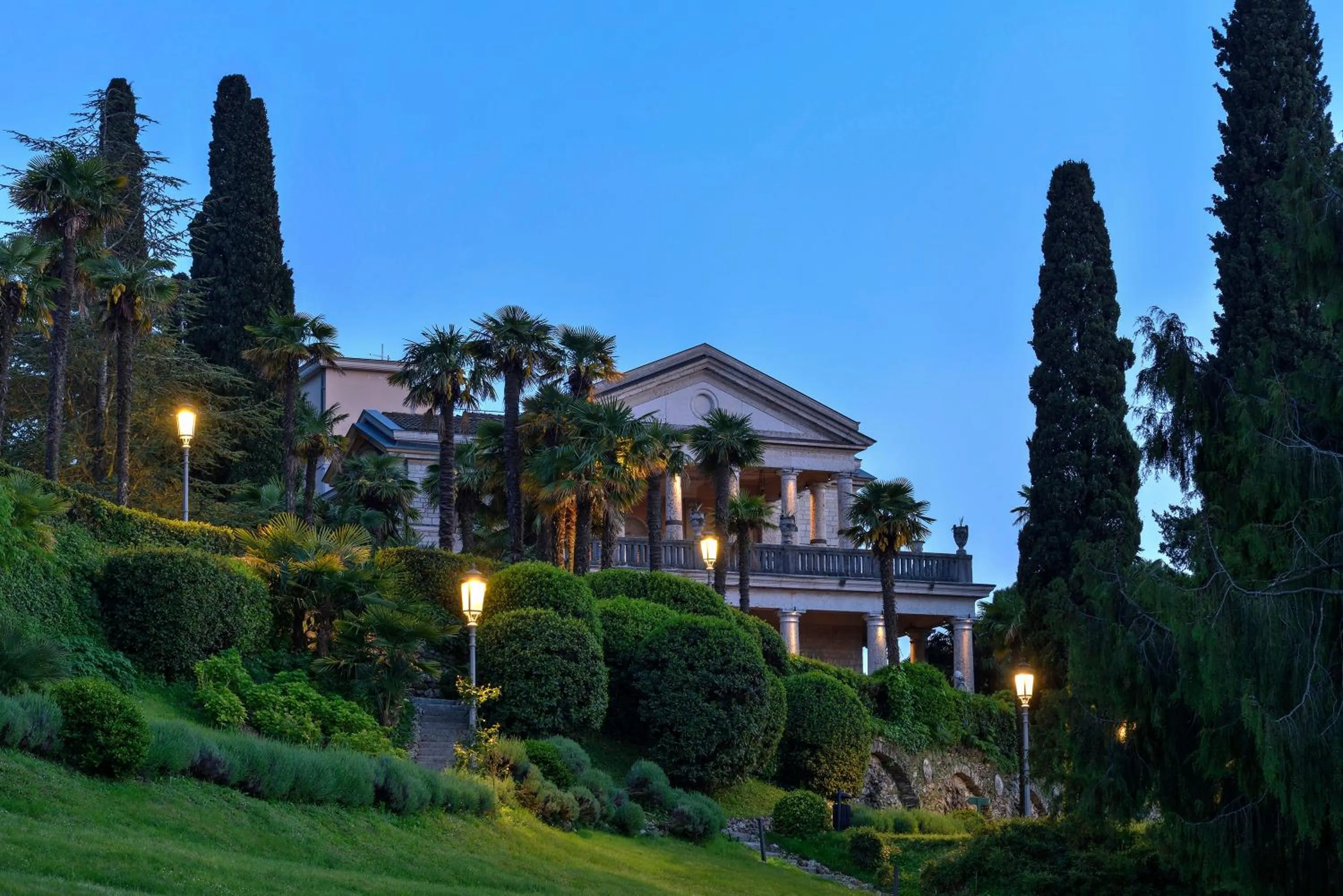 Property building in Villa Cortine Palace Relais Chateaux