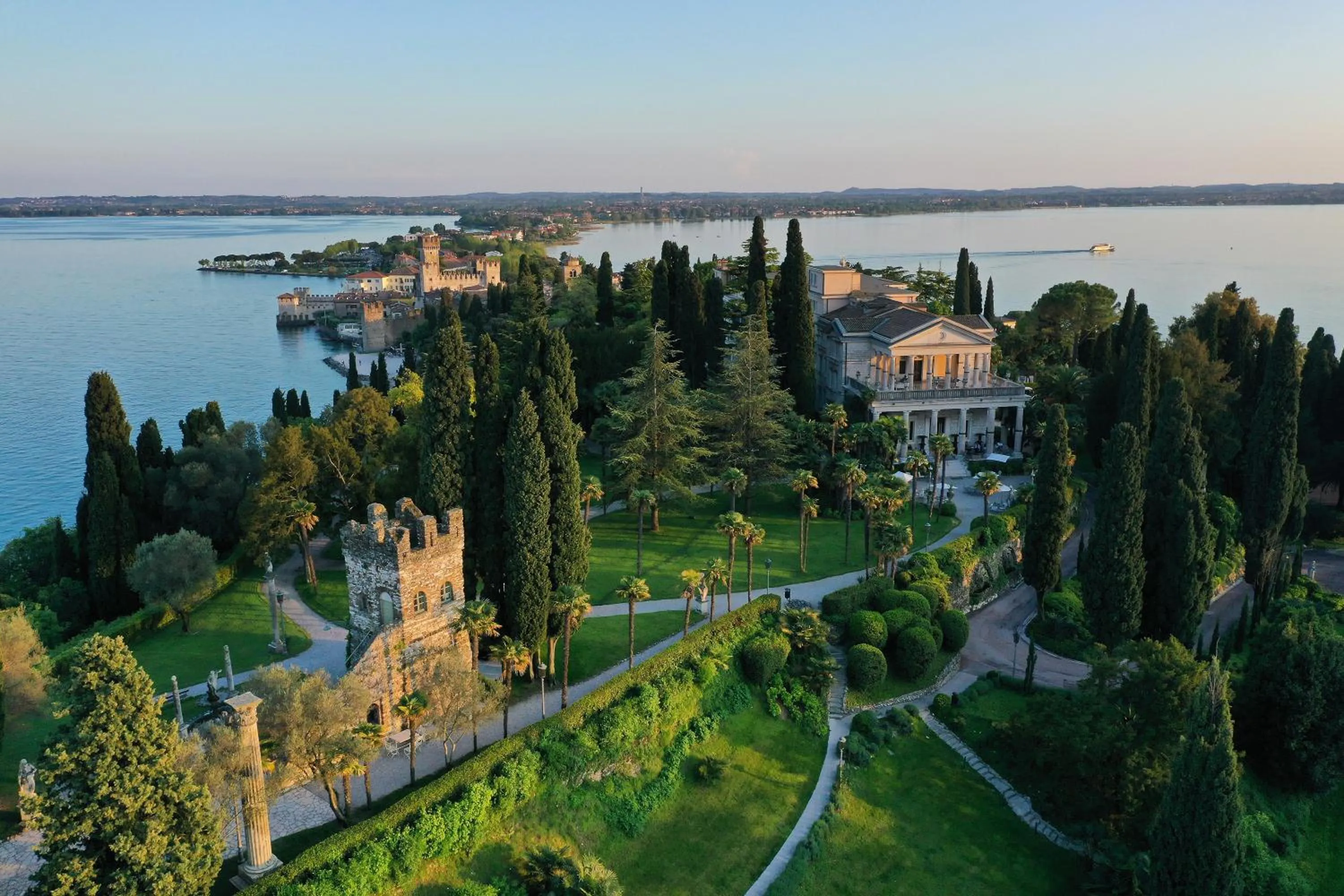 Property building in Villa Cortine Palace Relais Chateaux