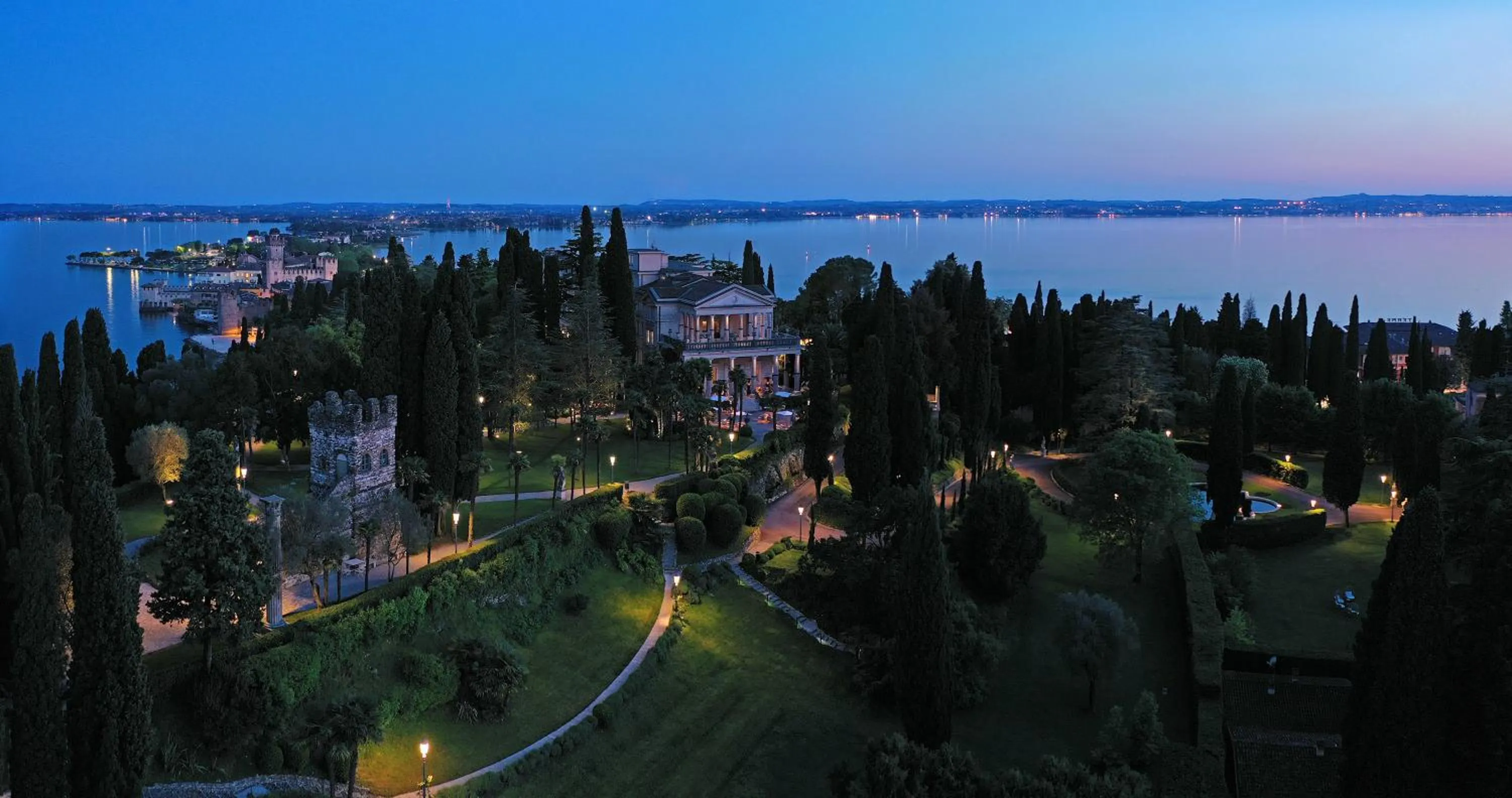 Property building in Villa Cortine Palace Relais Chateaux