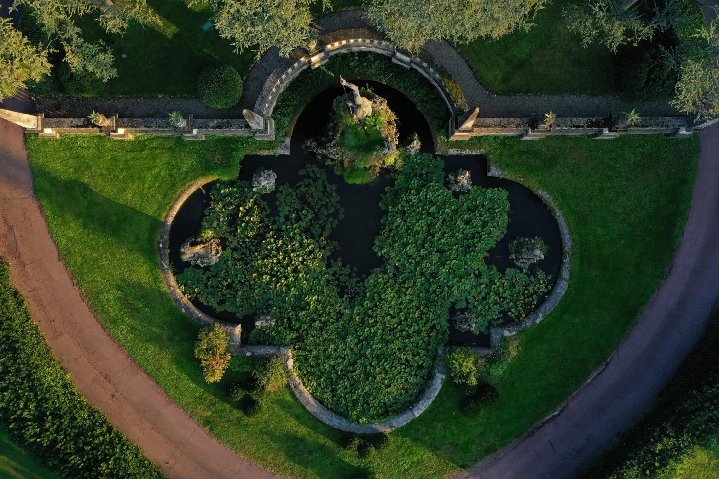 Bird's eye view in Villa Cortine Palace Relais Chateaux