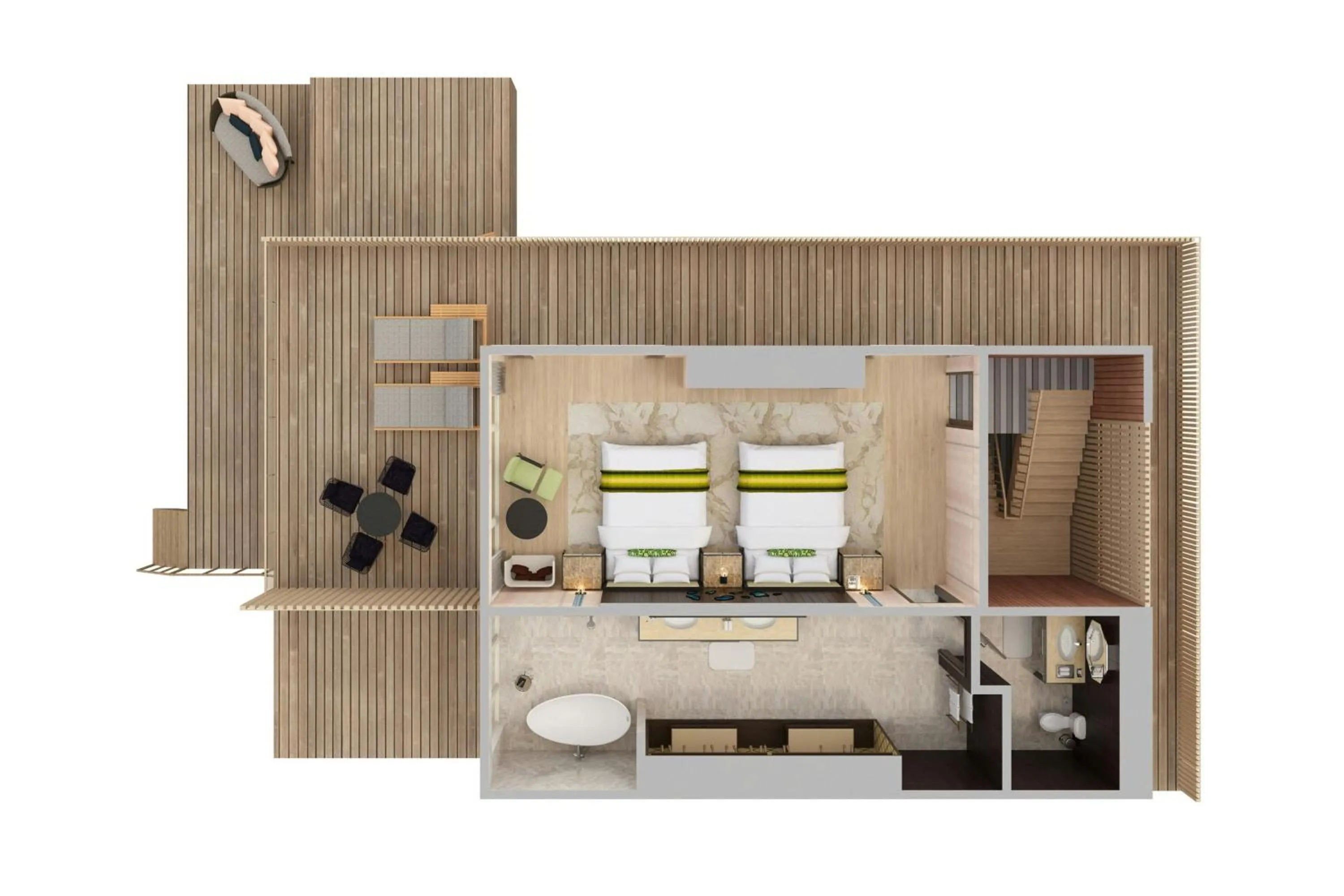 Bedroom, Bed in The St. Regis Maldives Vommuli Resort