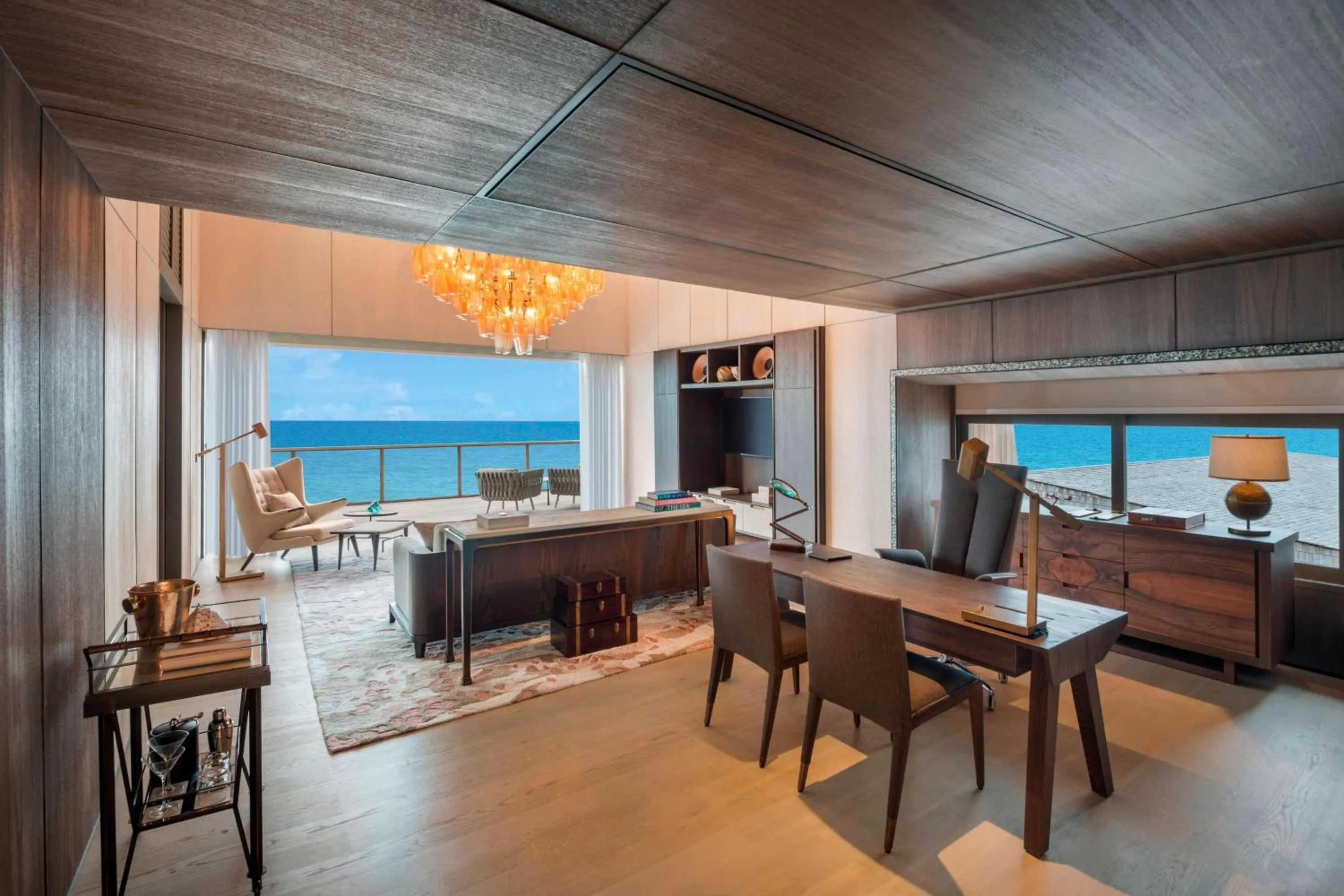 Living room in The St. Regis Maldives Vommuli Resort