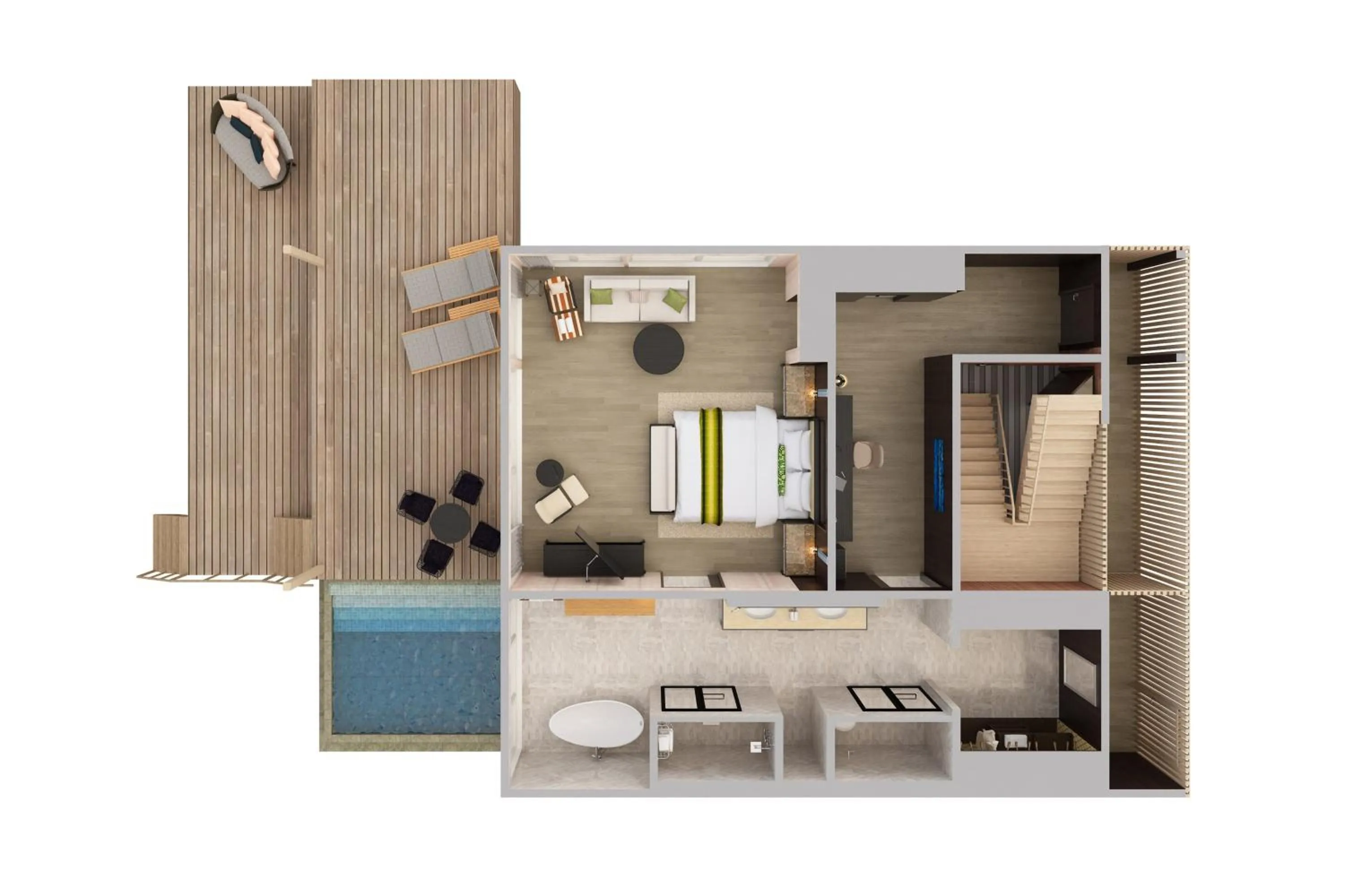 Bedroom in The St. Regis Maldives Vommuli Resort