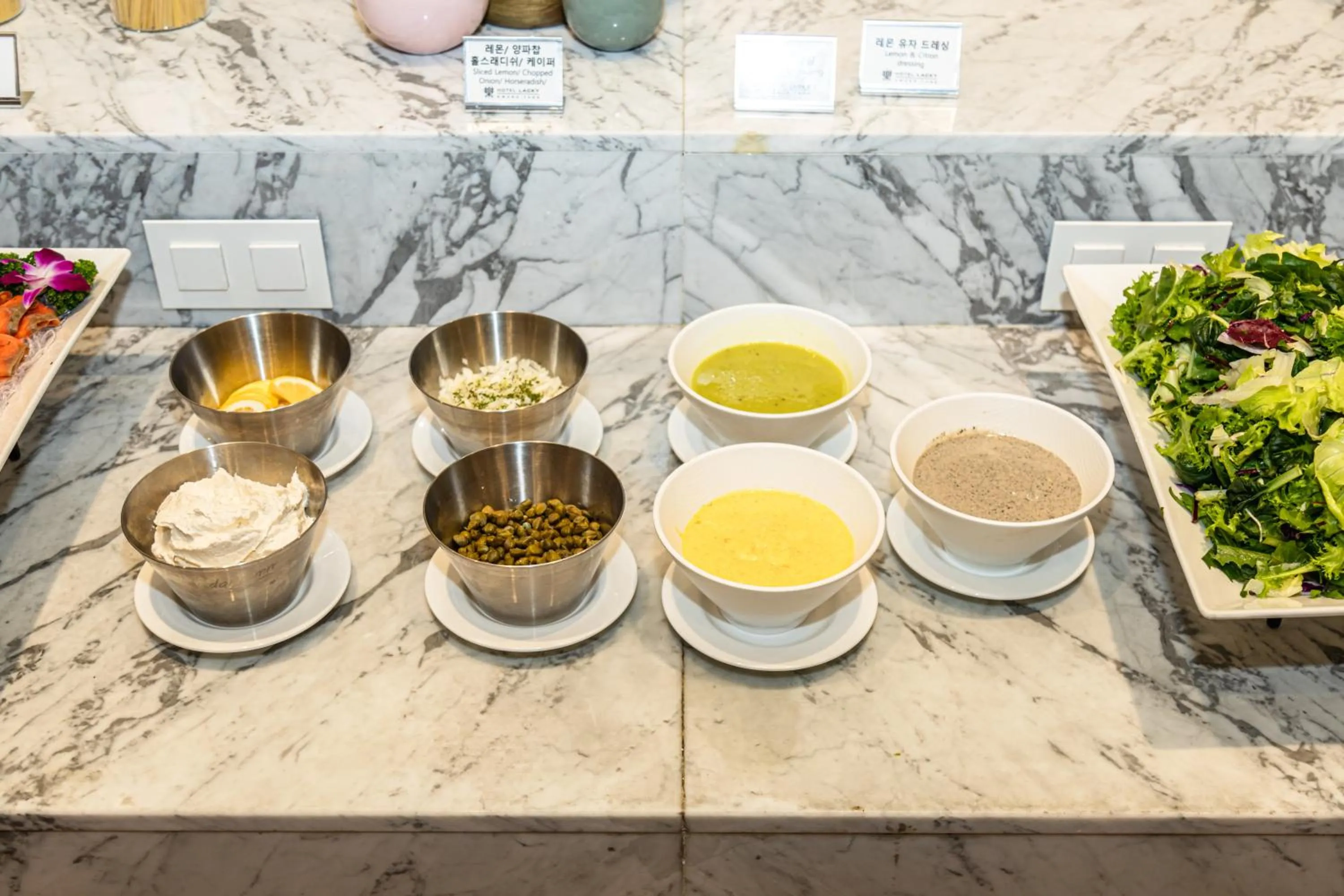 Buffet breakfast in Gwangyang Lacky Hotel