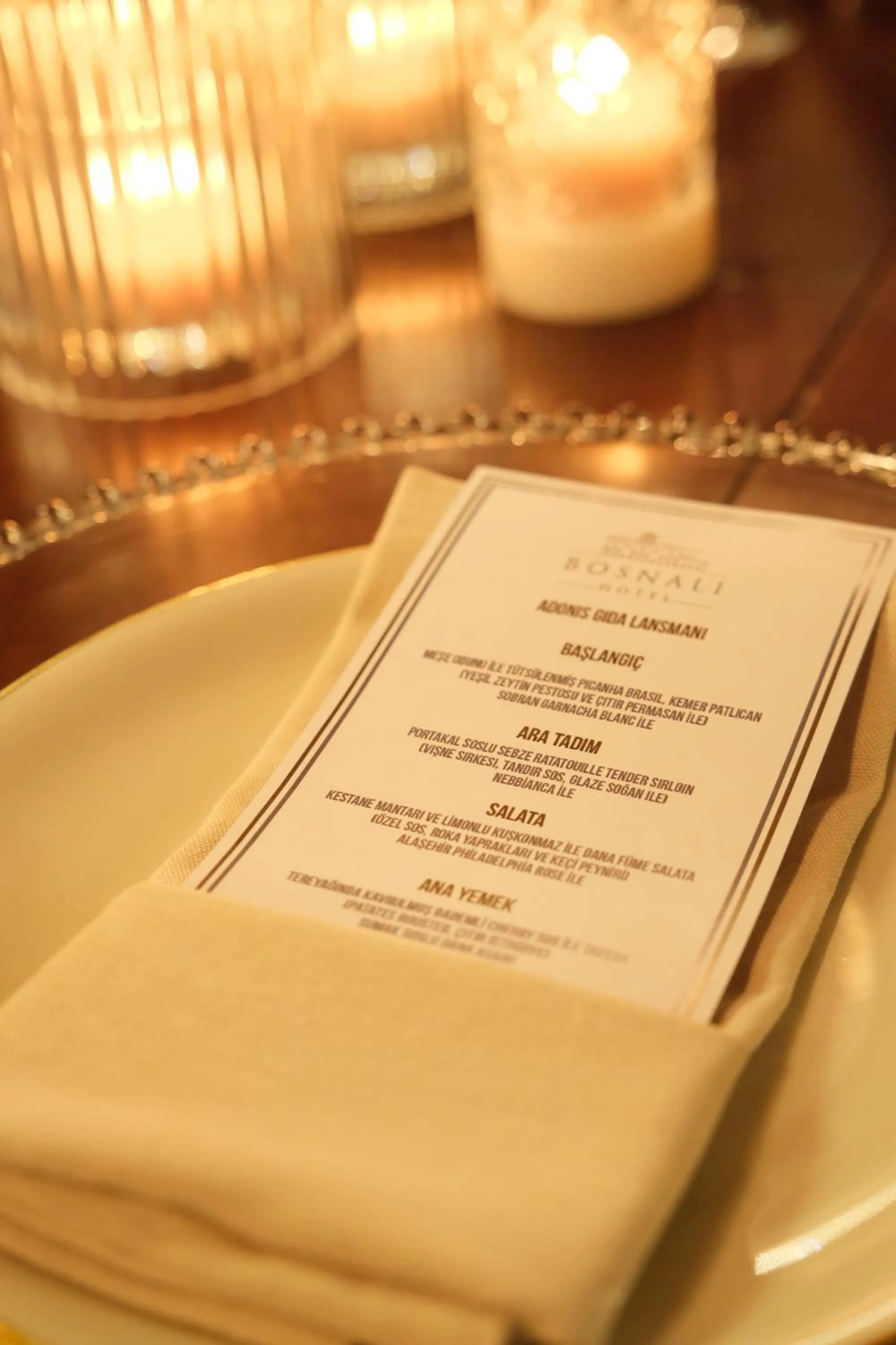 Food and drinks in Hotel Bosnali