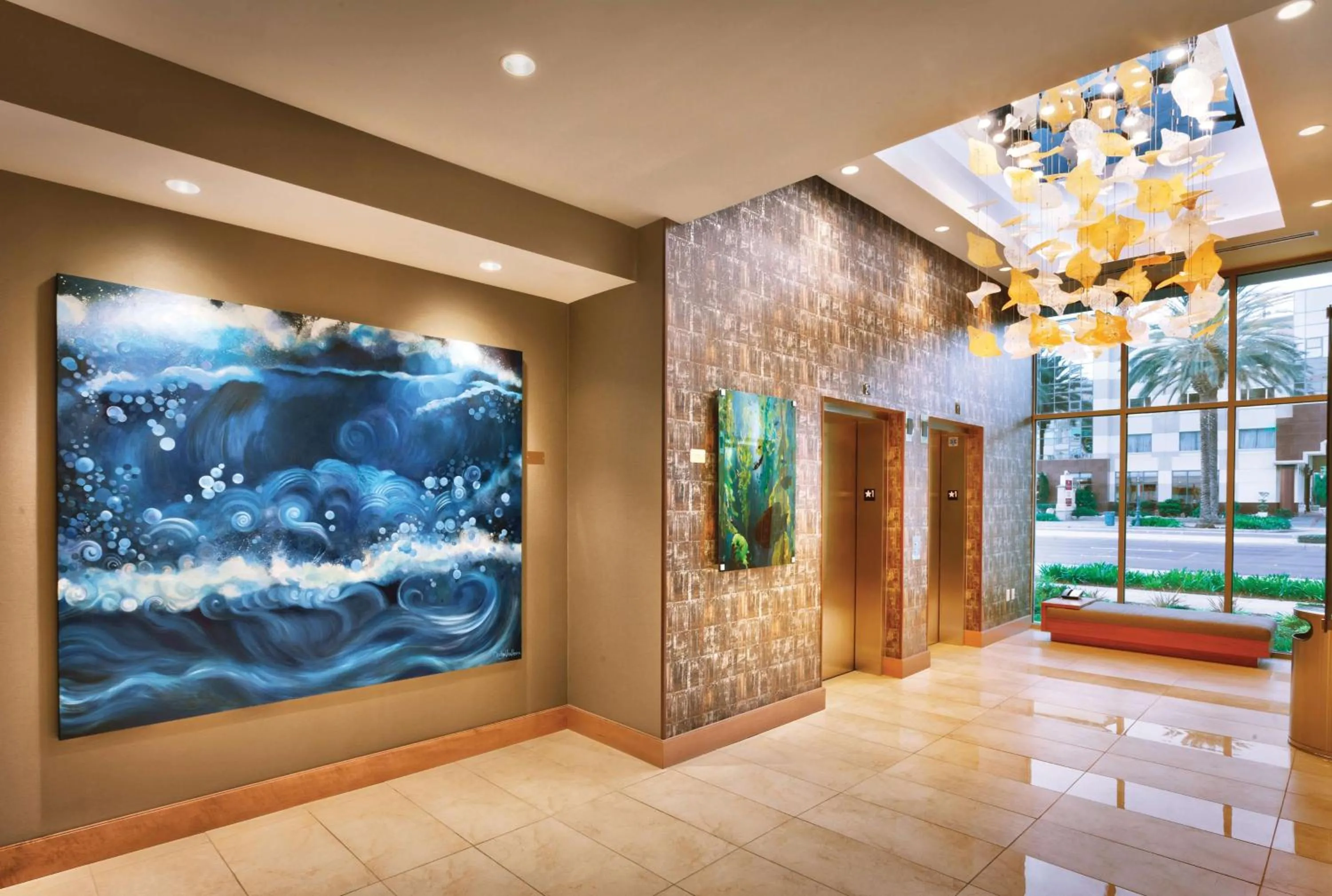 Lobby or reception in Hyatt House at Anaheim Resort/Convention Center