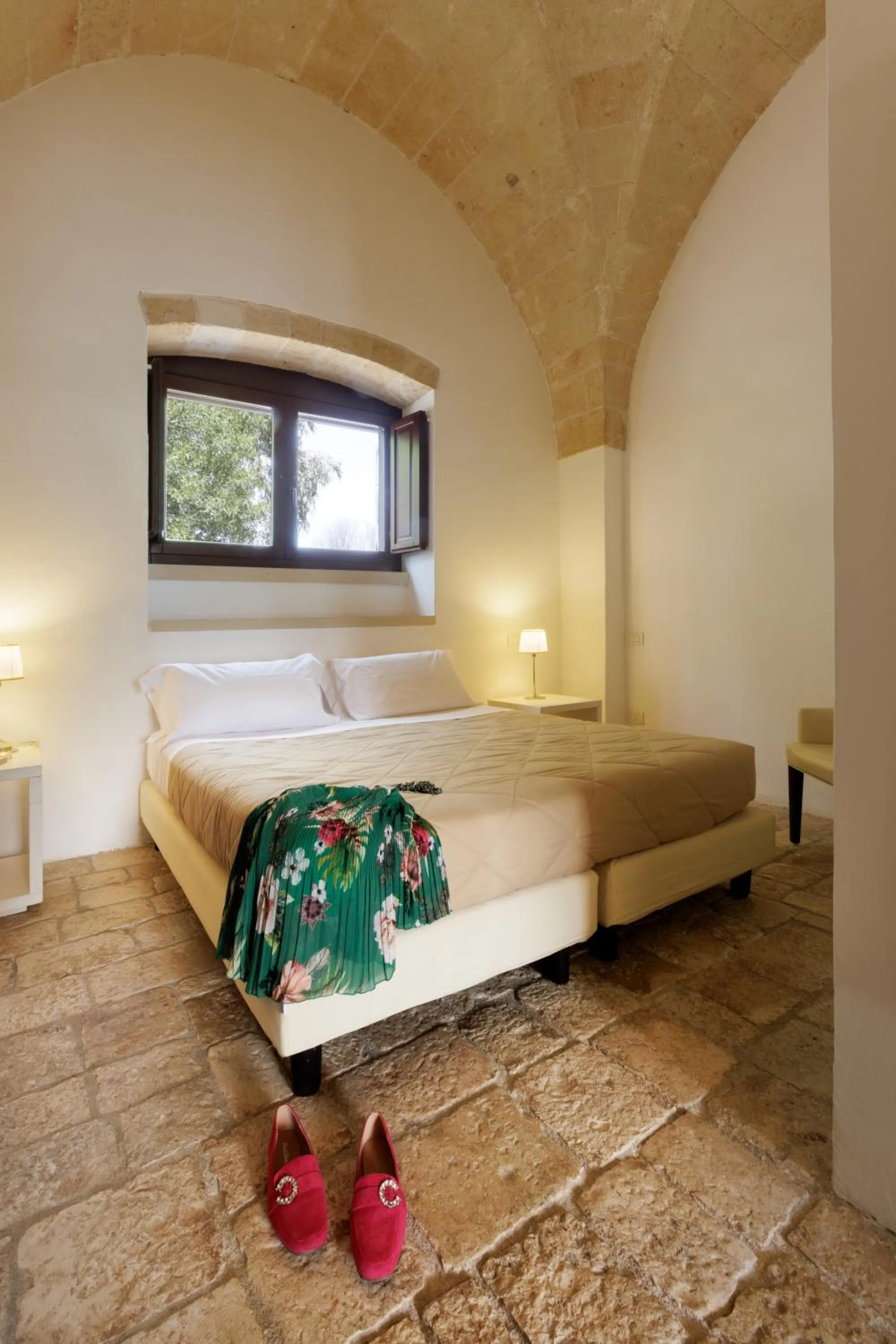Bed in Masseria Corda Di Lana Hotel & Resort