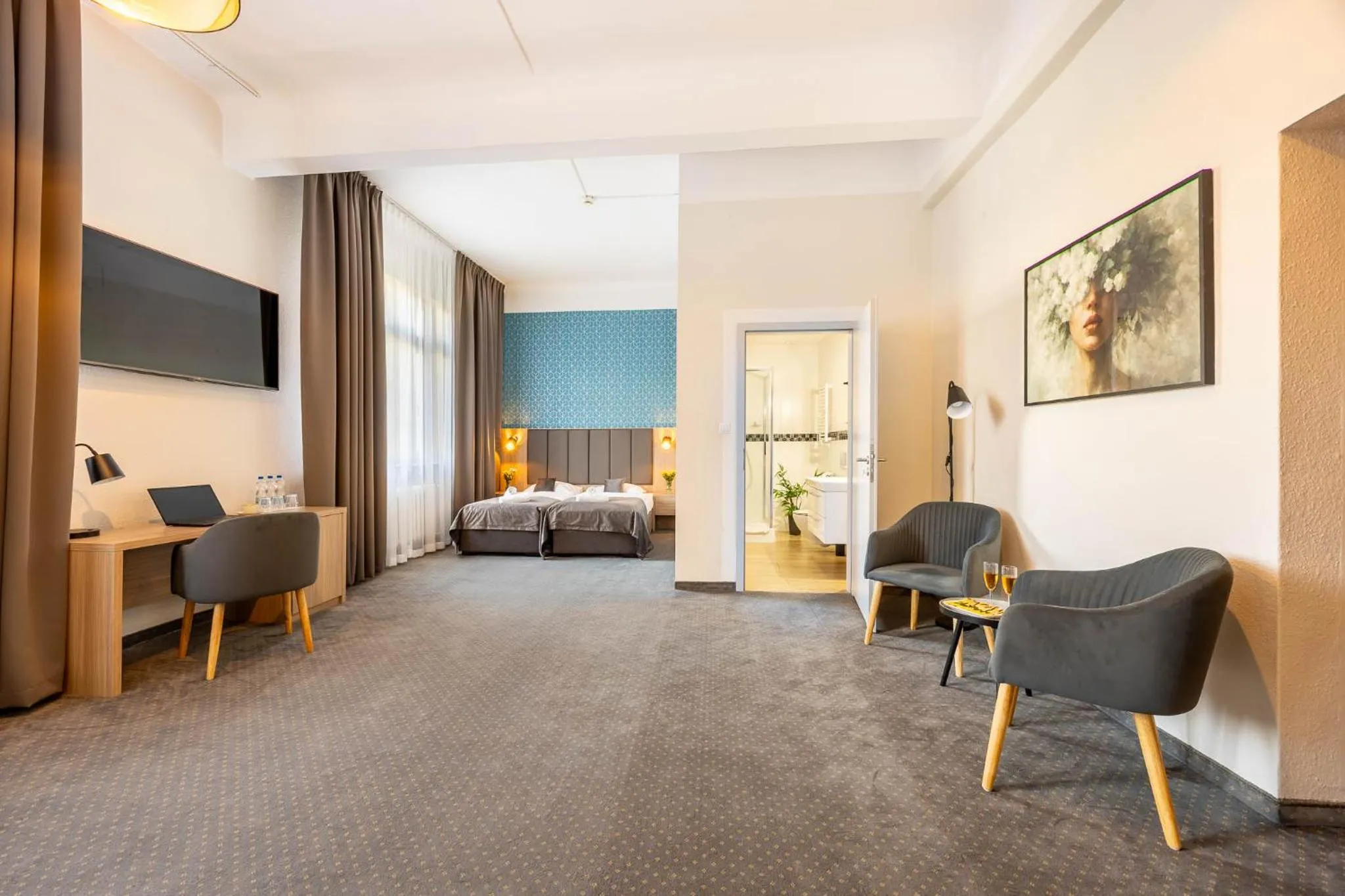 Bed in Hotel Polonia Centrum