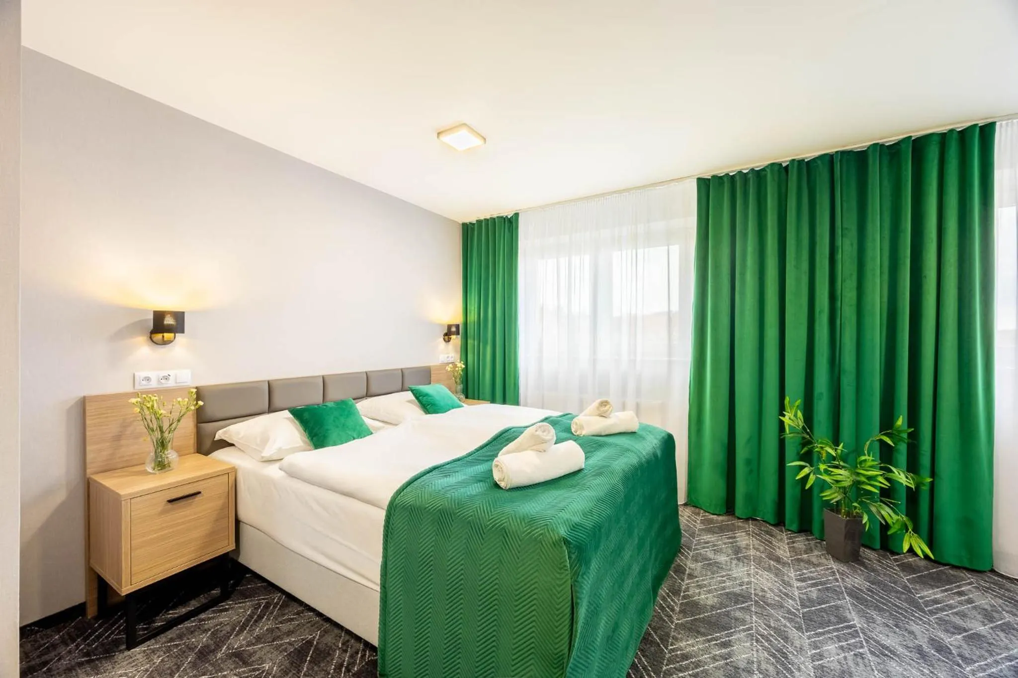 Bed in Hotel Polonia Centrum