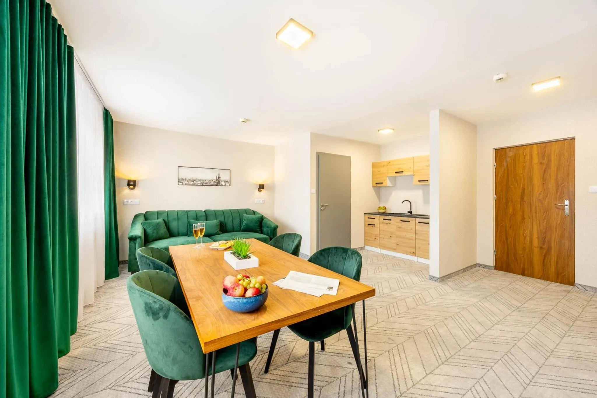 Kitchen or kitchenette in Hotel Polonia Centrum