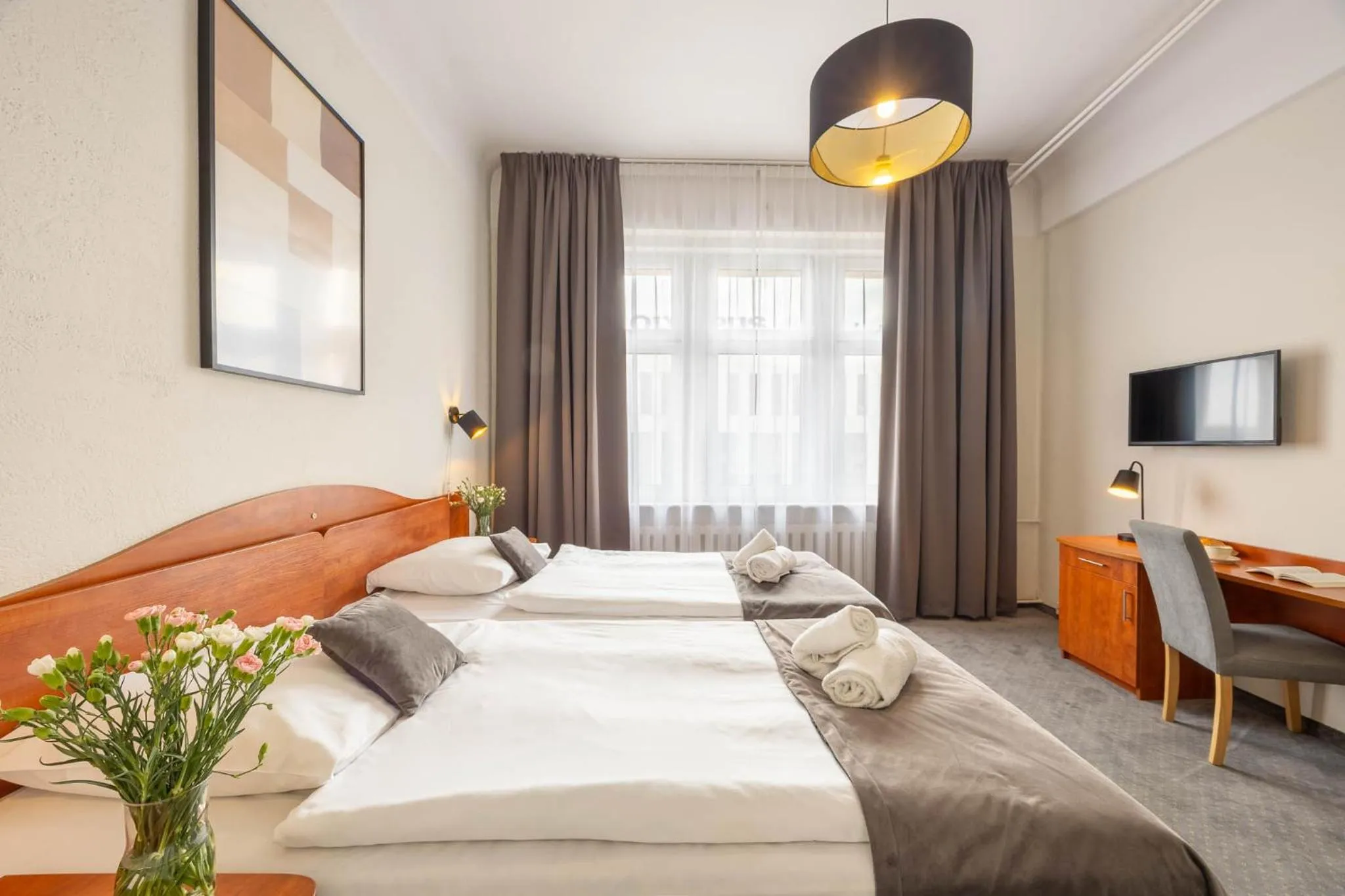 Bed in Hotel Polonia Centrum