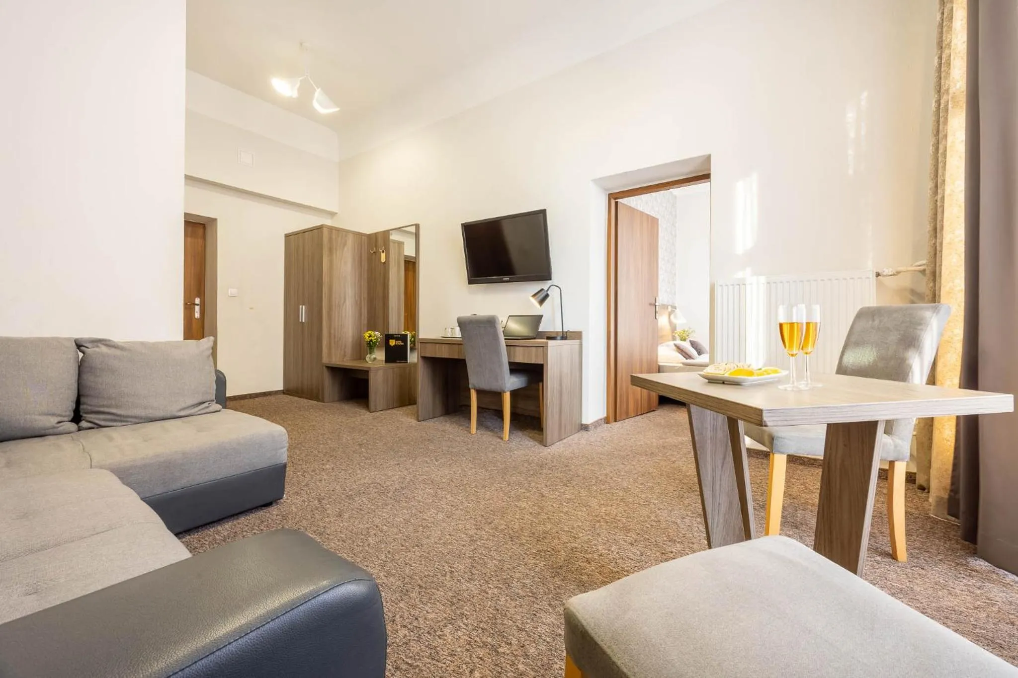 Seating area in Hotel Polonia Centrum