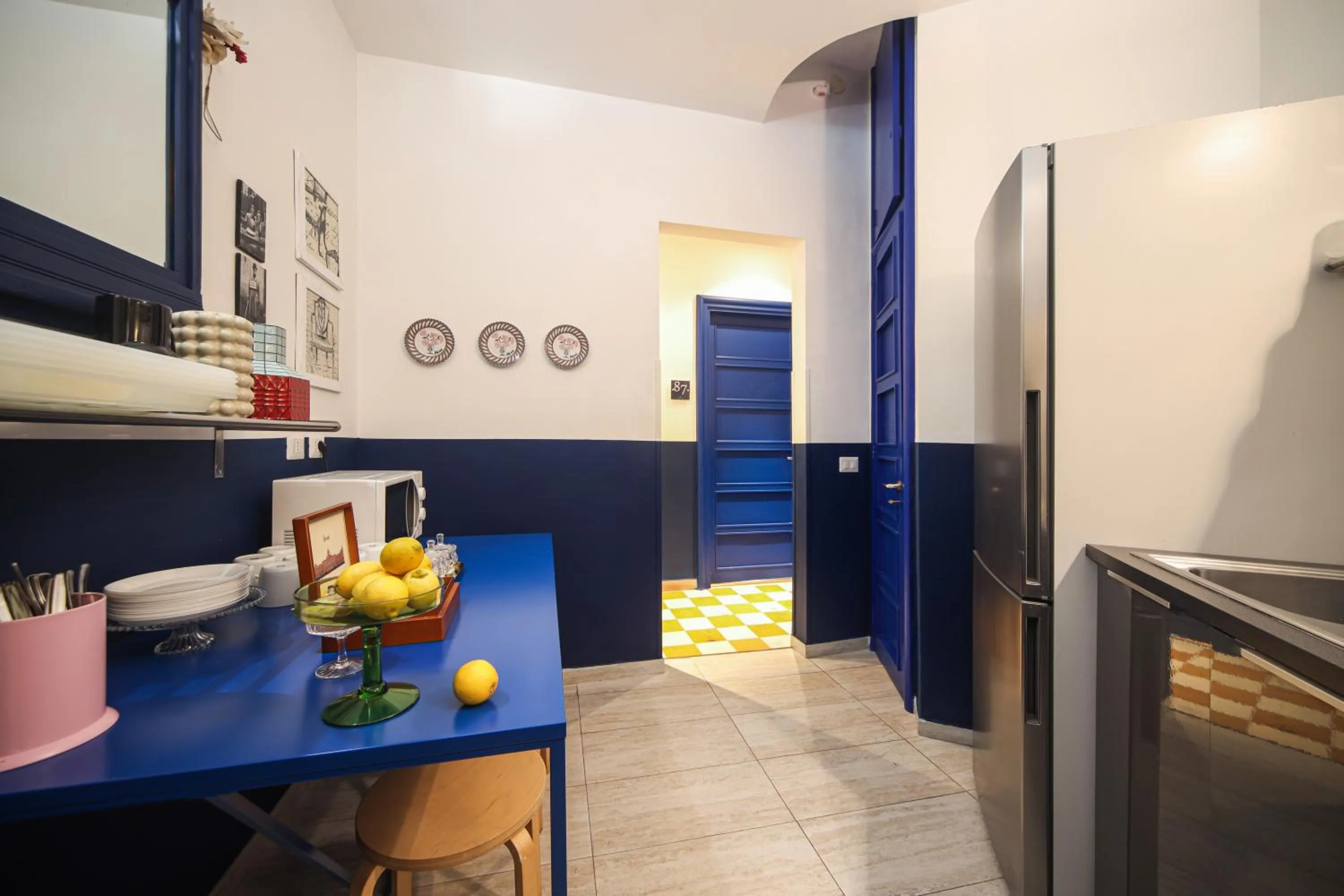 Communal kitchen in Salotto Borbonico