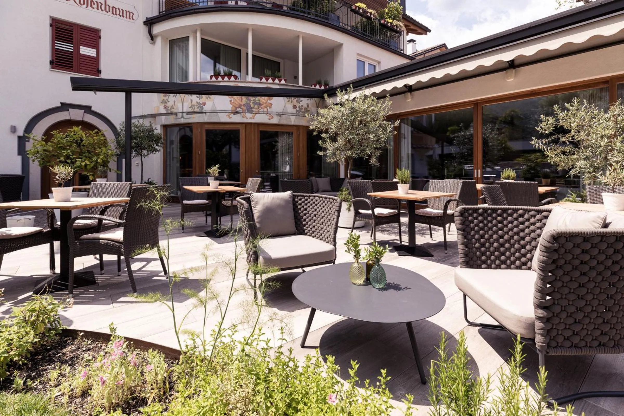 Patio in Boutique Hotel Zum Rosenbaum