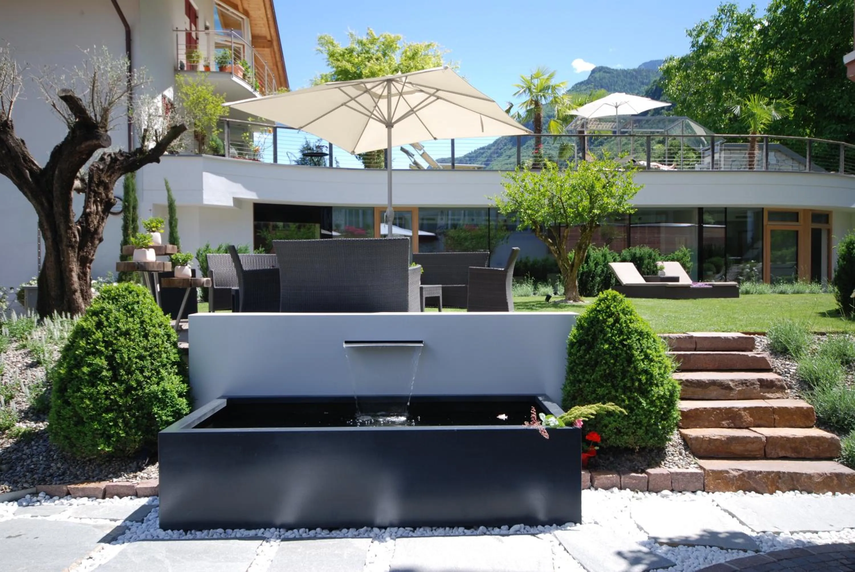 Patio in Boutique Hotel Zum Rosenbaum