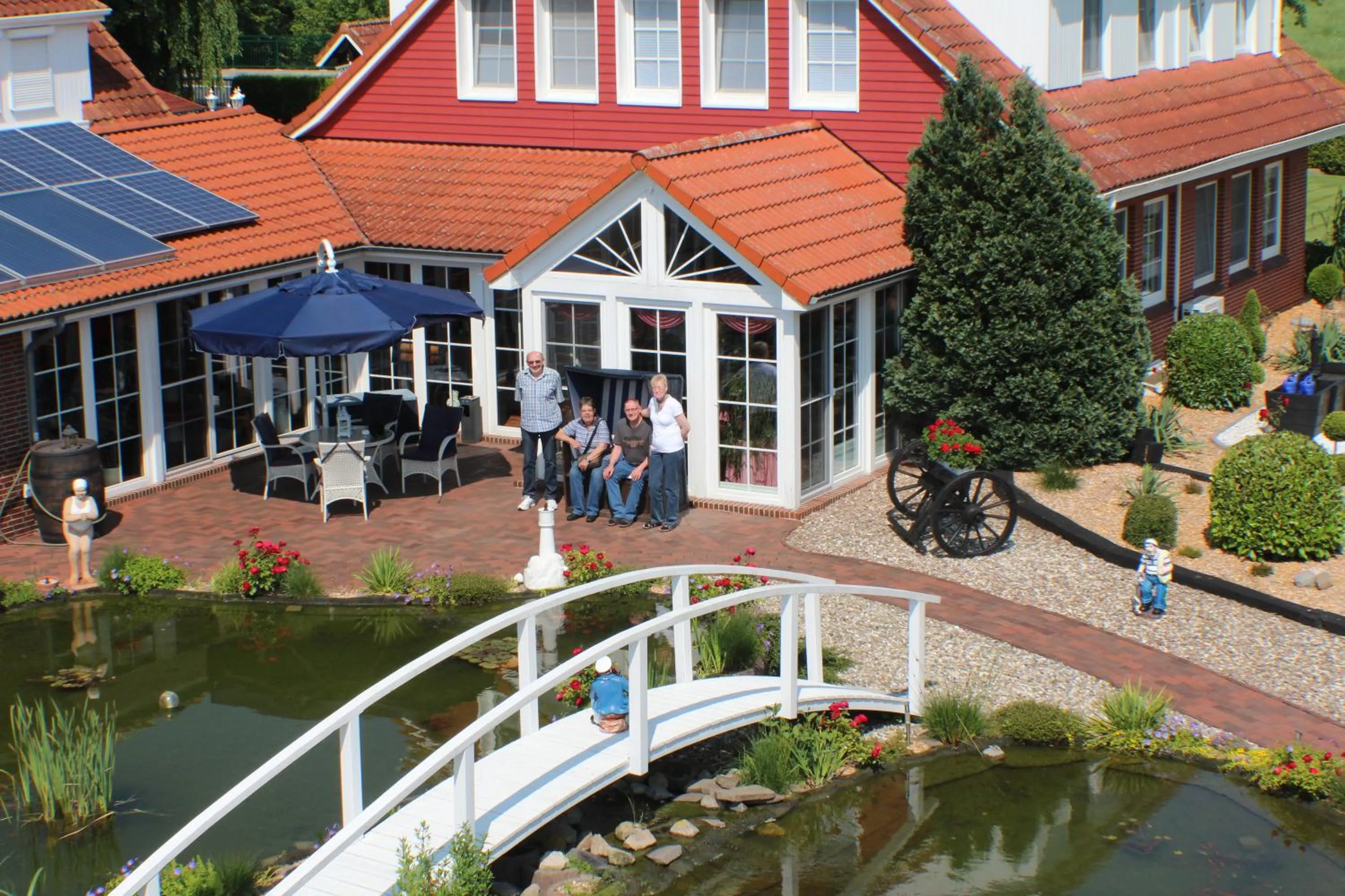 Garden view in Landhaus-Altebrücke