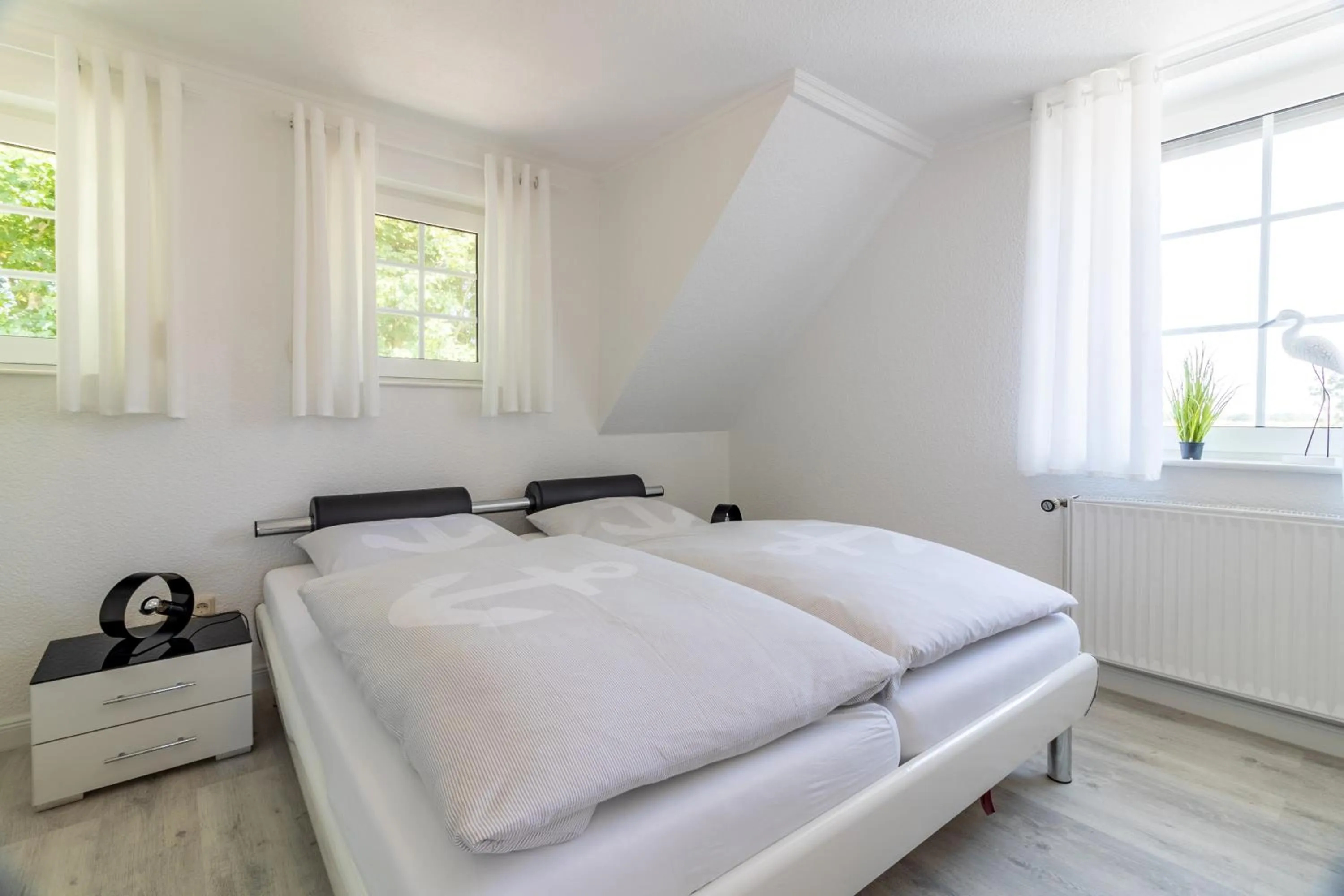 Bedroom, Bed in Landhaus-Altebrücke