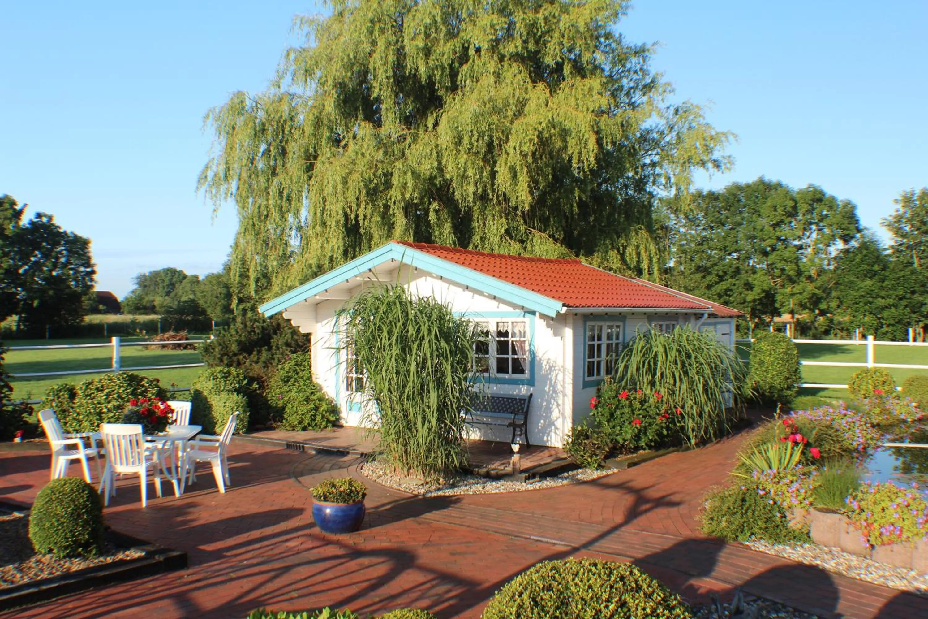 Garden view in Landhaus-Altebrücke