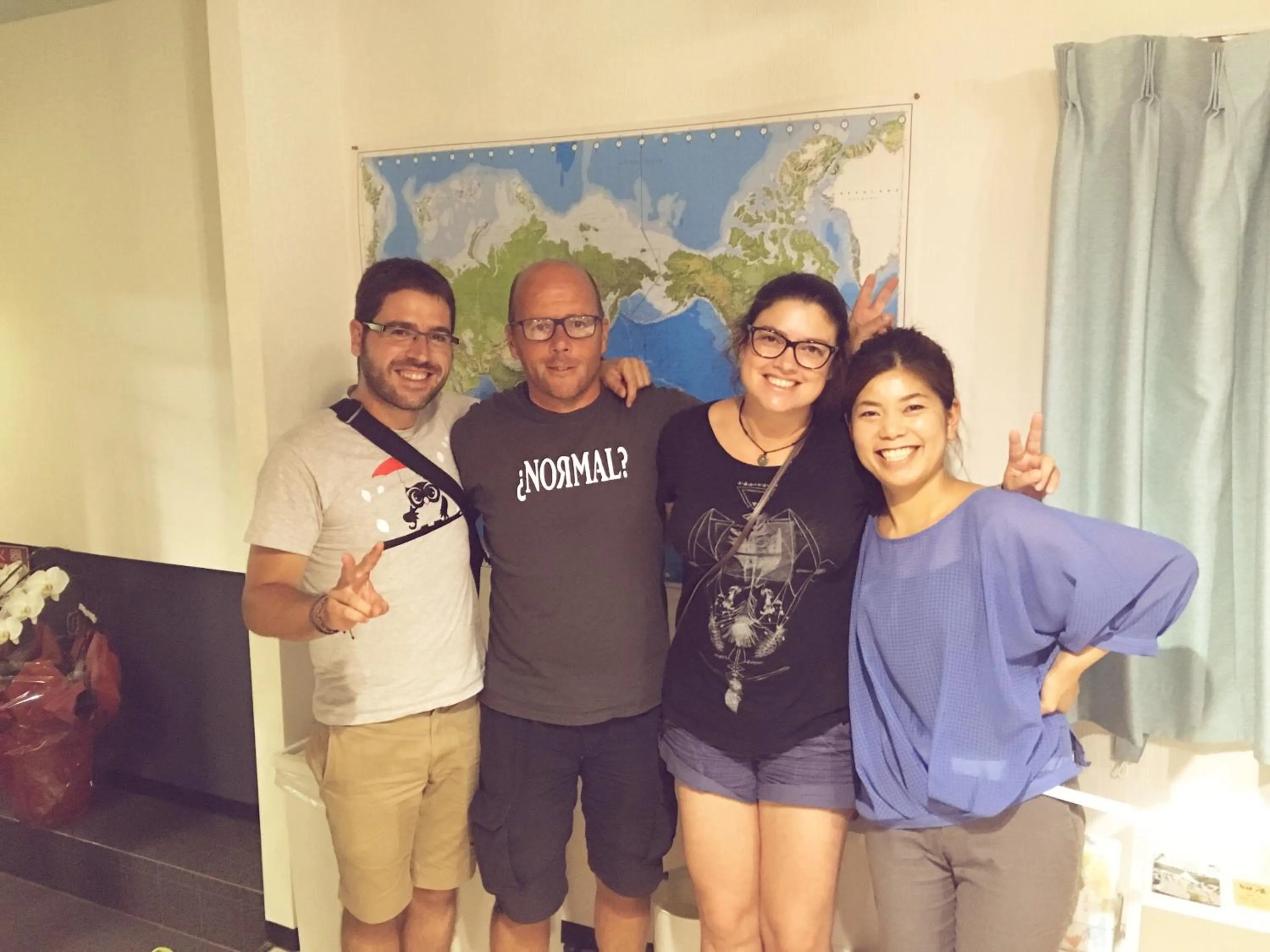 group of guests in OUCHI HOTEL Yokogawa