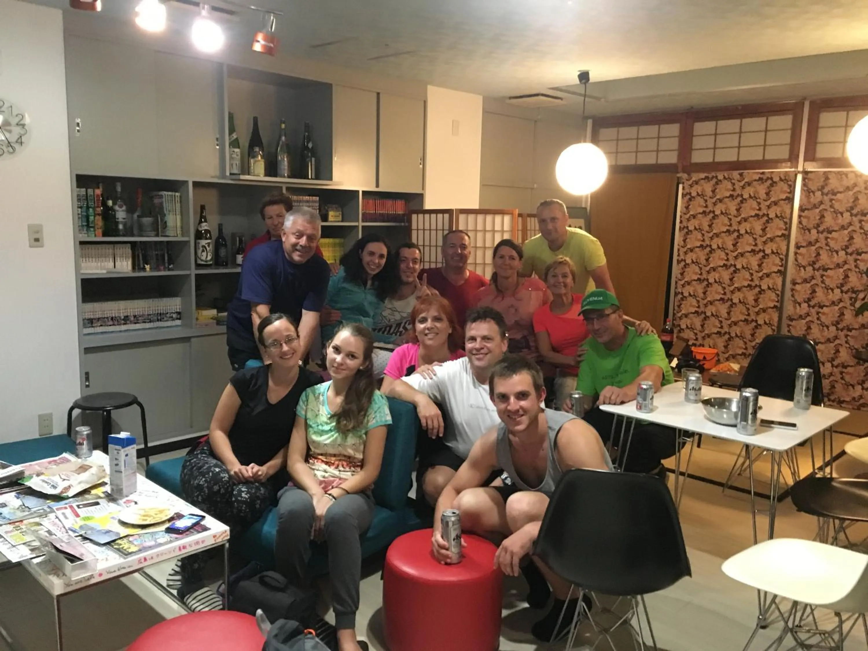 group of guests in OUCHI HOTEL Yokogawa