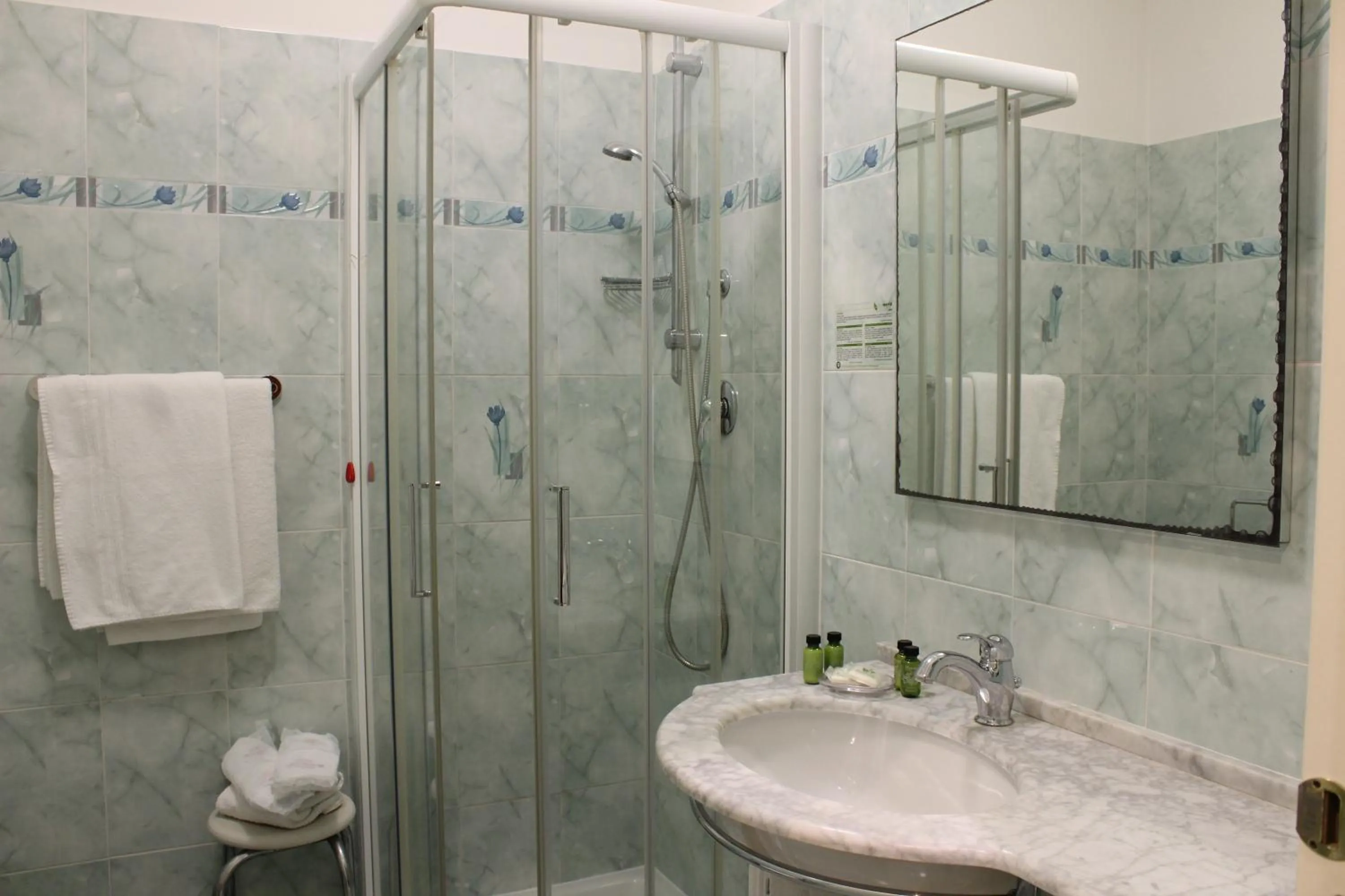 Shower in Hotel Belle Epoque