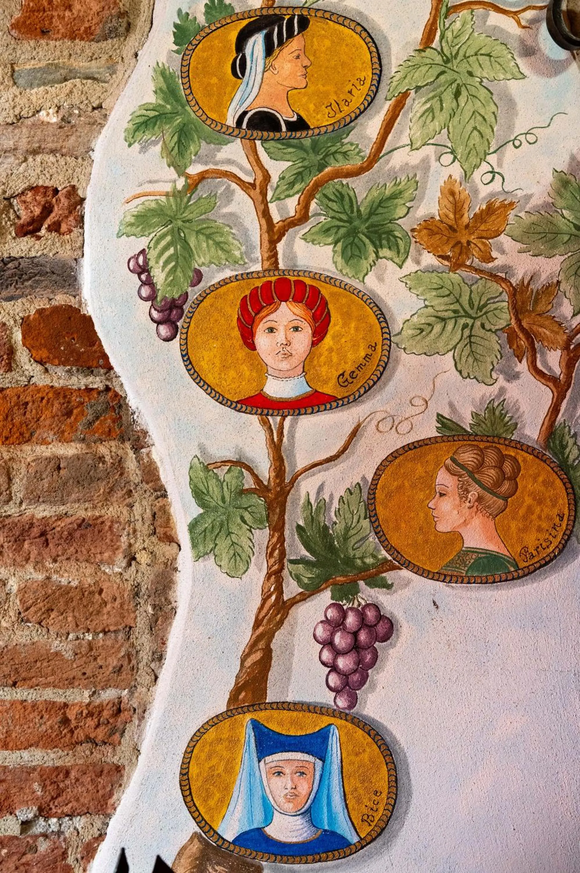 Decorative detail in Antica Corte dei Principi Charming Rooms